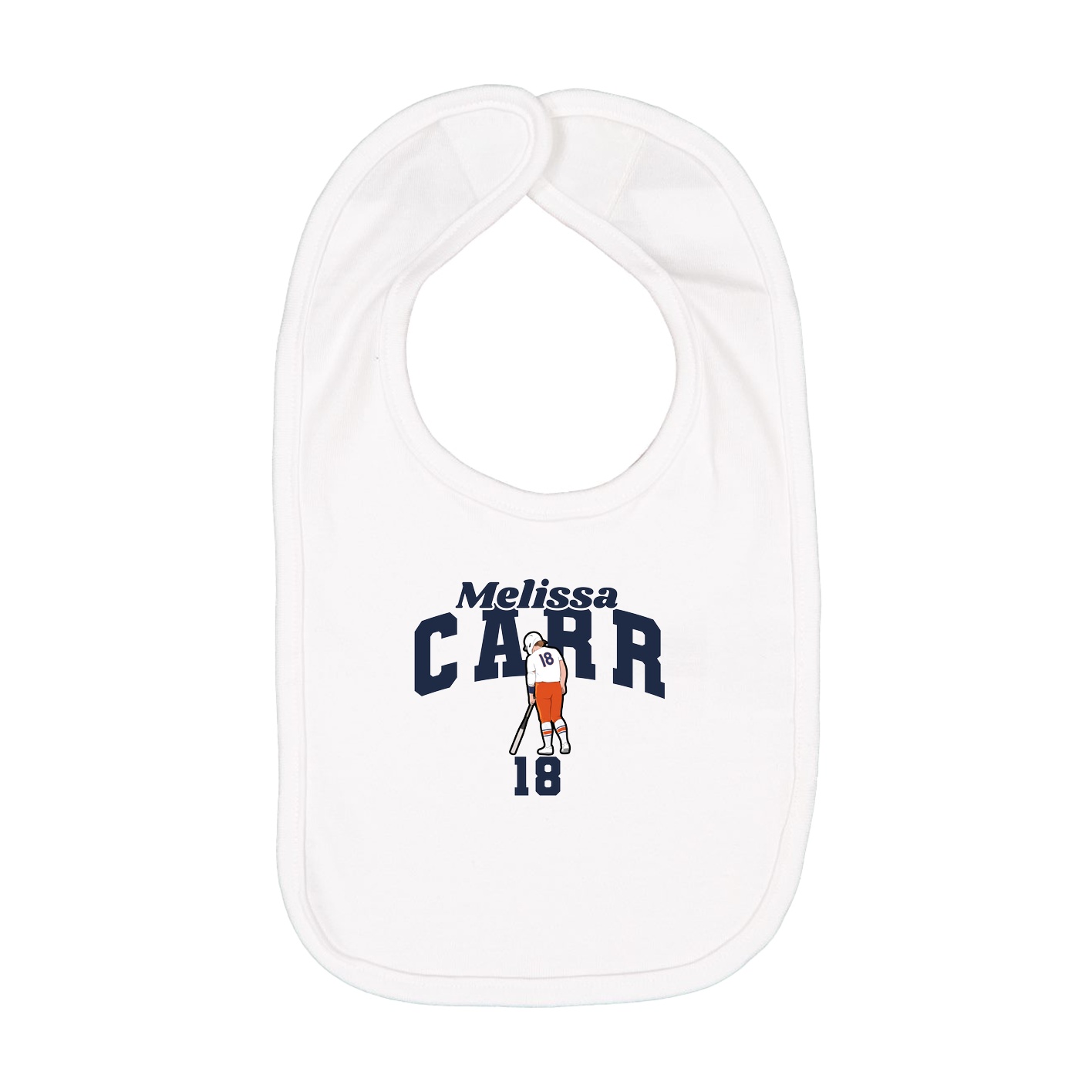 Infant Bib — Signature Arch in White