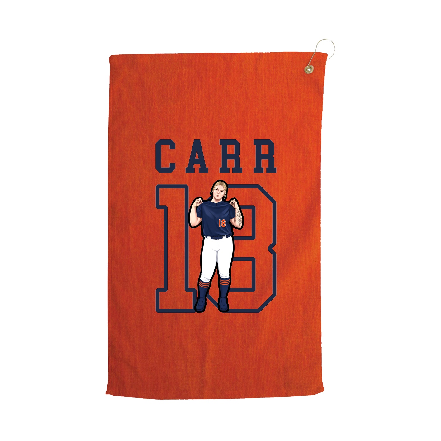Golf Towel — Shirsey in Orange