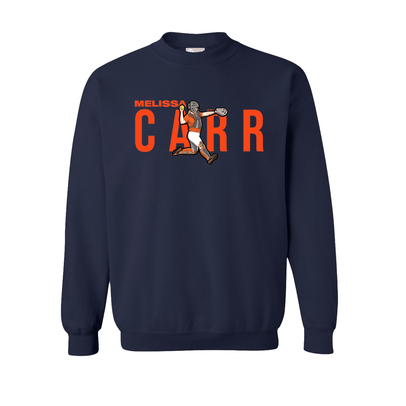 Fleece Crew — Player Name in Navy