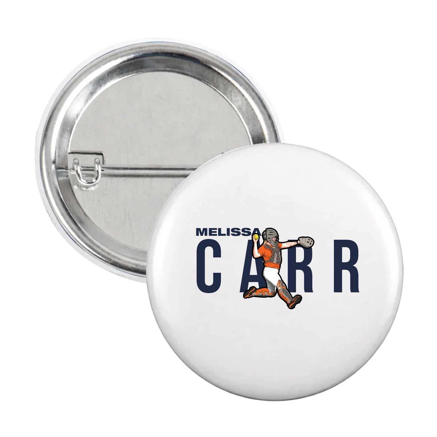 Game Day Button — Player Name in White