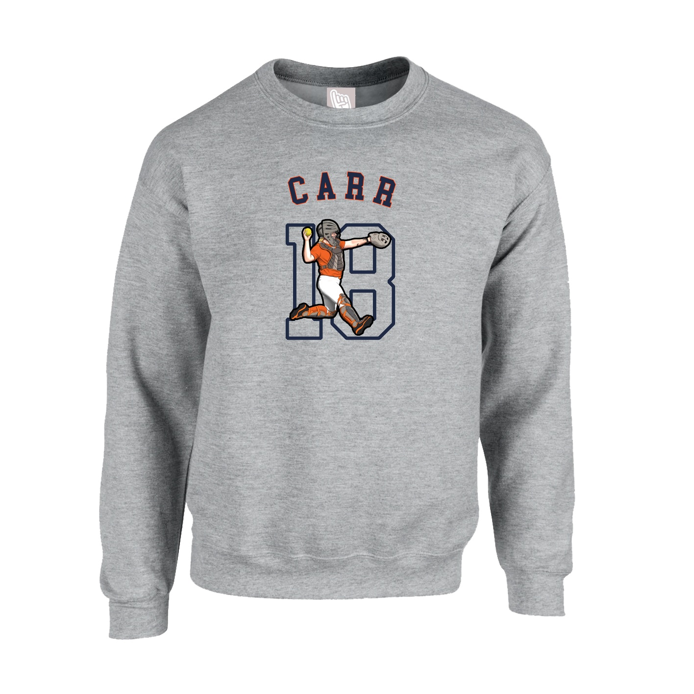 Fleece Crew — Shirsey Arch in Grey