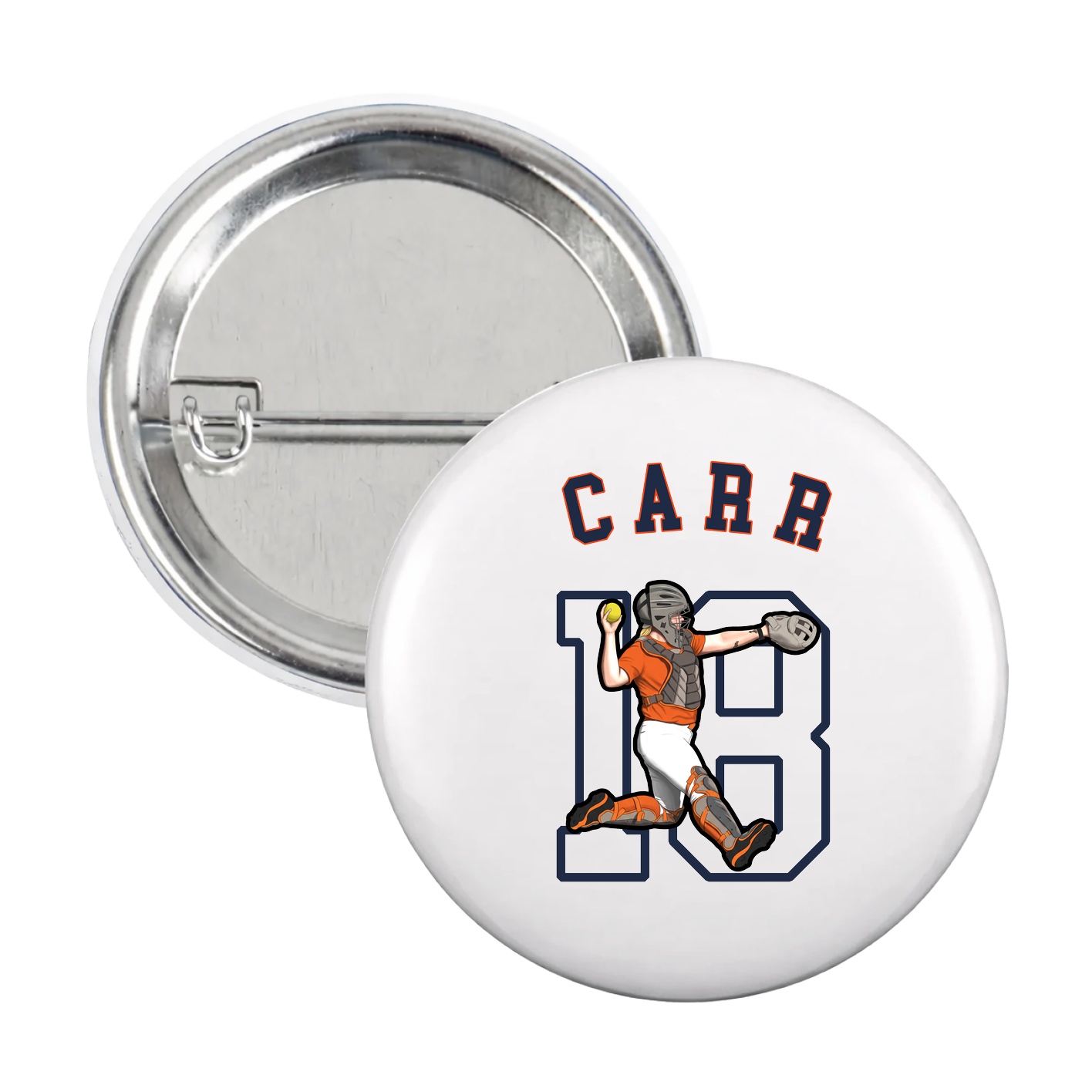 Game Day Button — Shirsey Arch in White