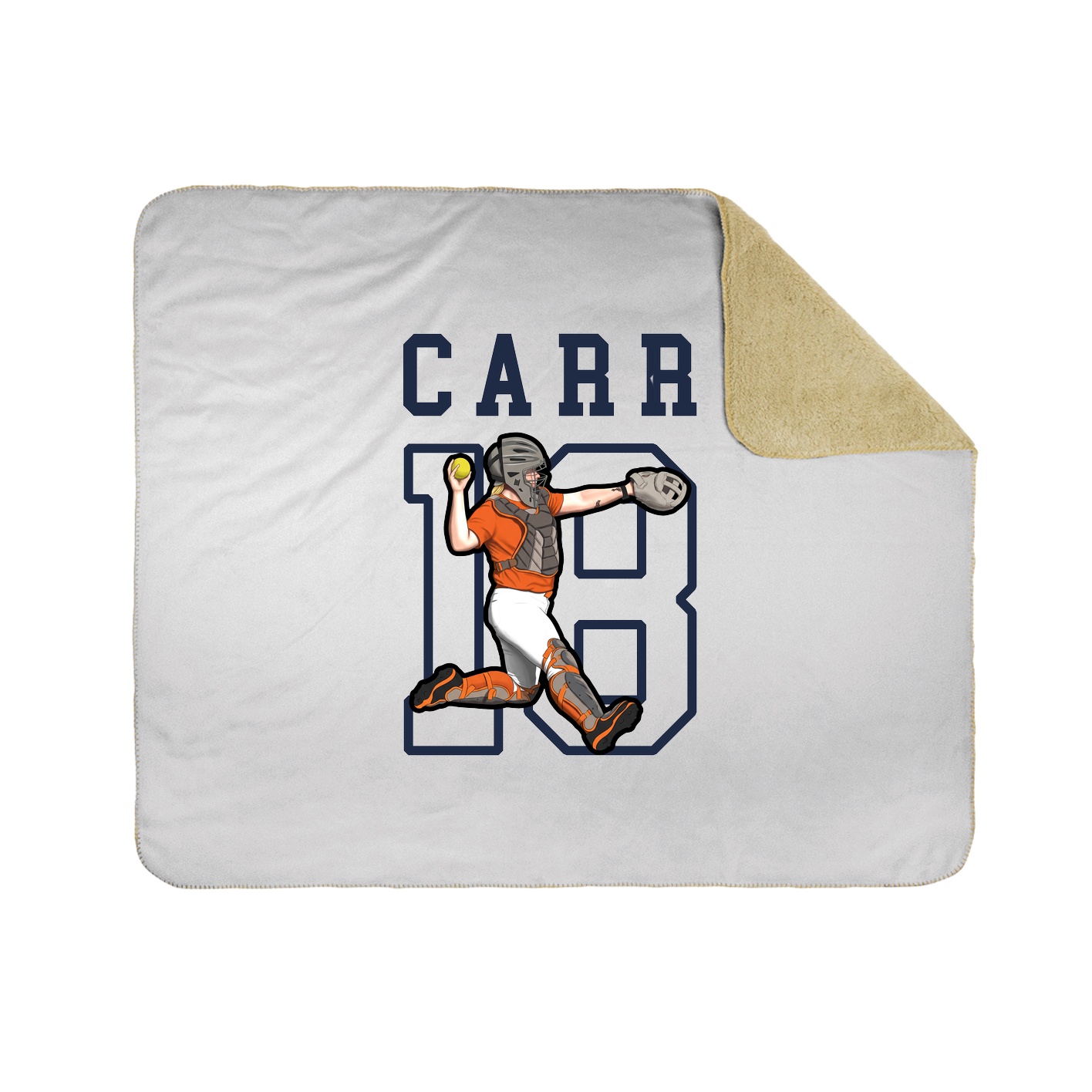 Throw Blanket — Shirsey in White