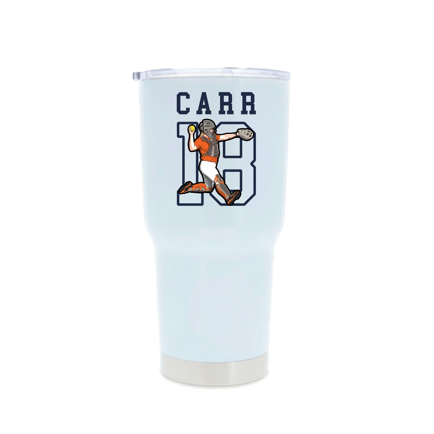 30oz Stainless Steel Tumbler — Shirsey in White