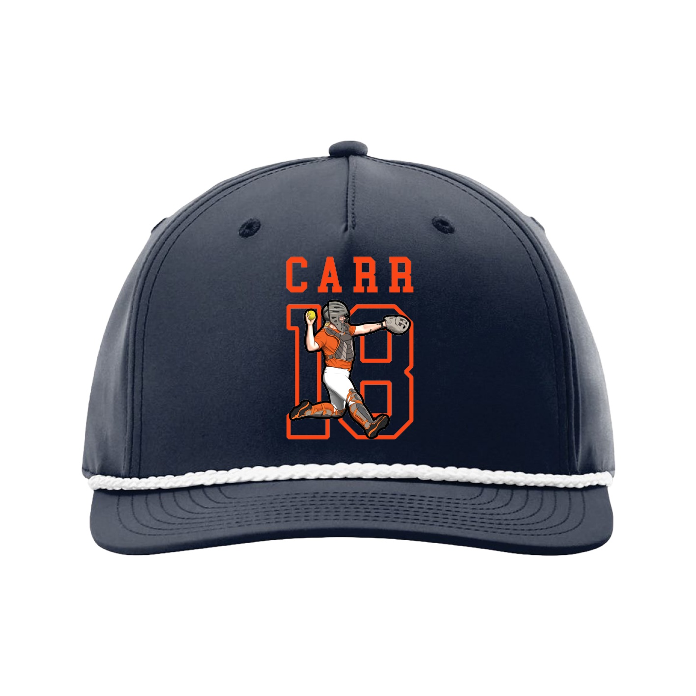 Five-Panel Classic Rope Cap — Shirsey in Navy