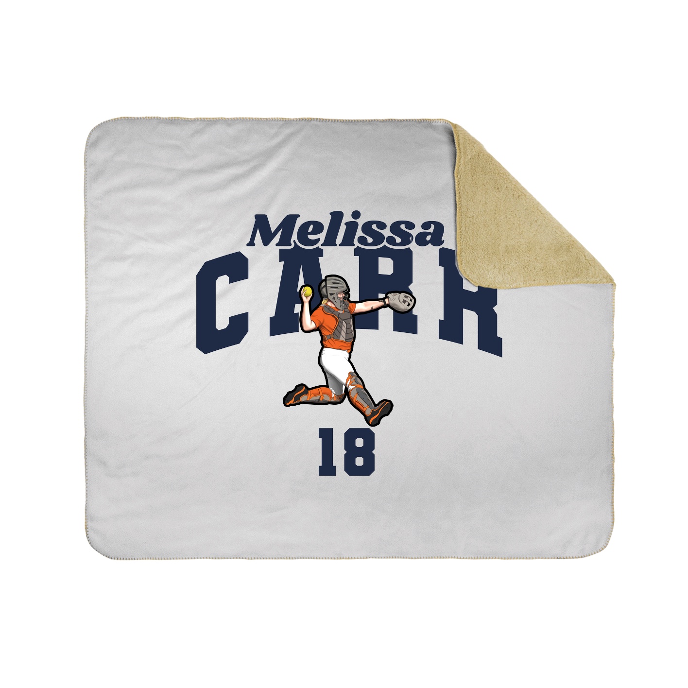 Throw Blanket — Signature Arch in White