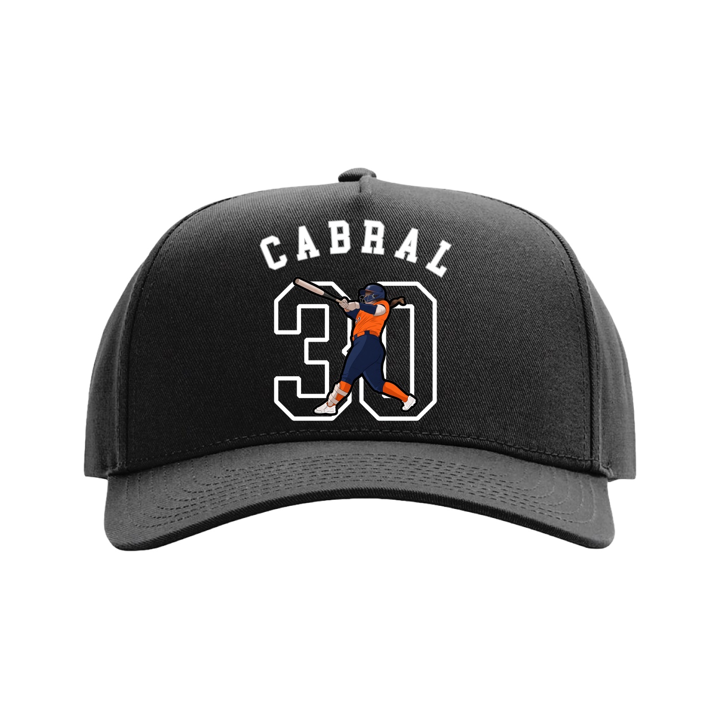 Full Fabric Five-Panel Champ Cap — Shirsey Arch in Black