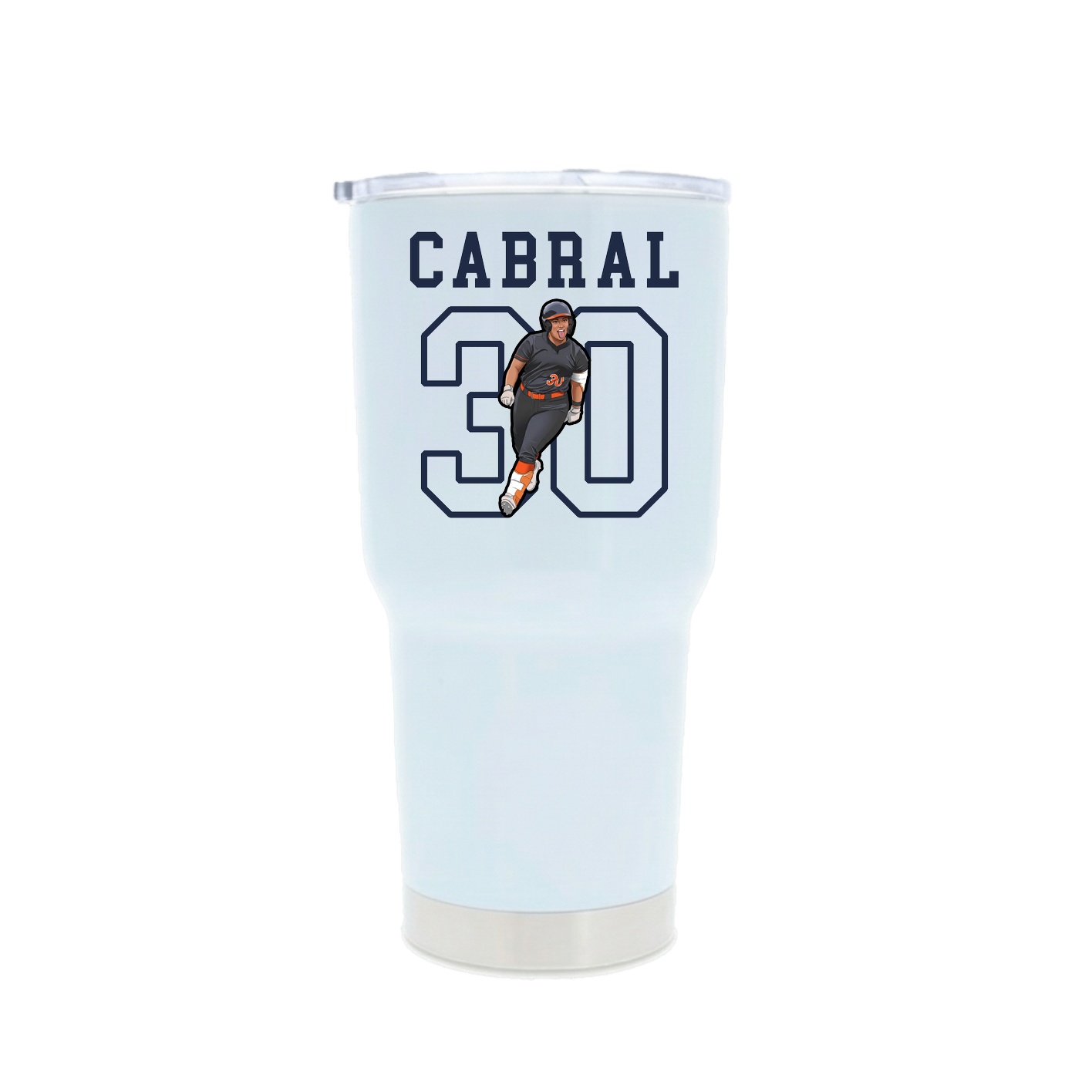 30oz Stainless Steel Tumbler — Shirsey in White