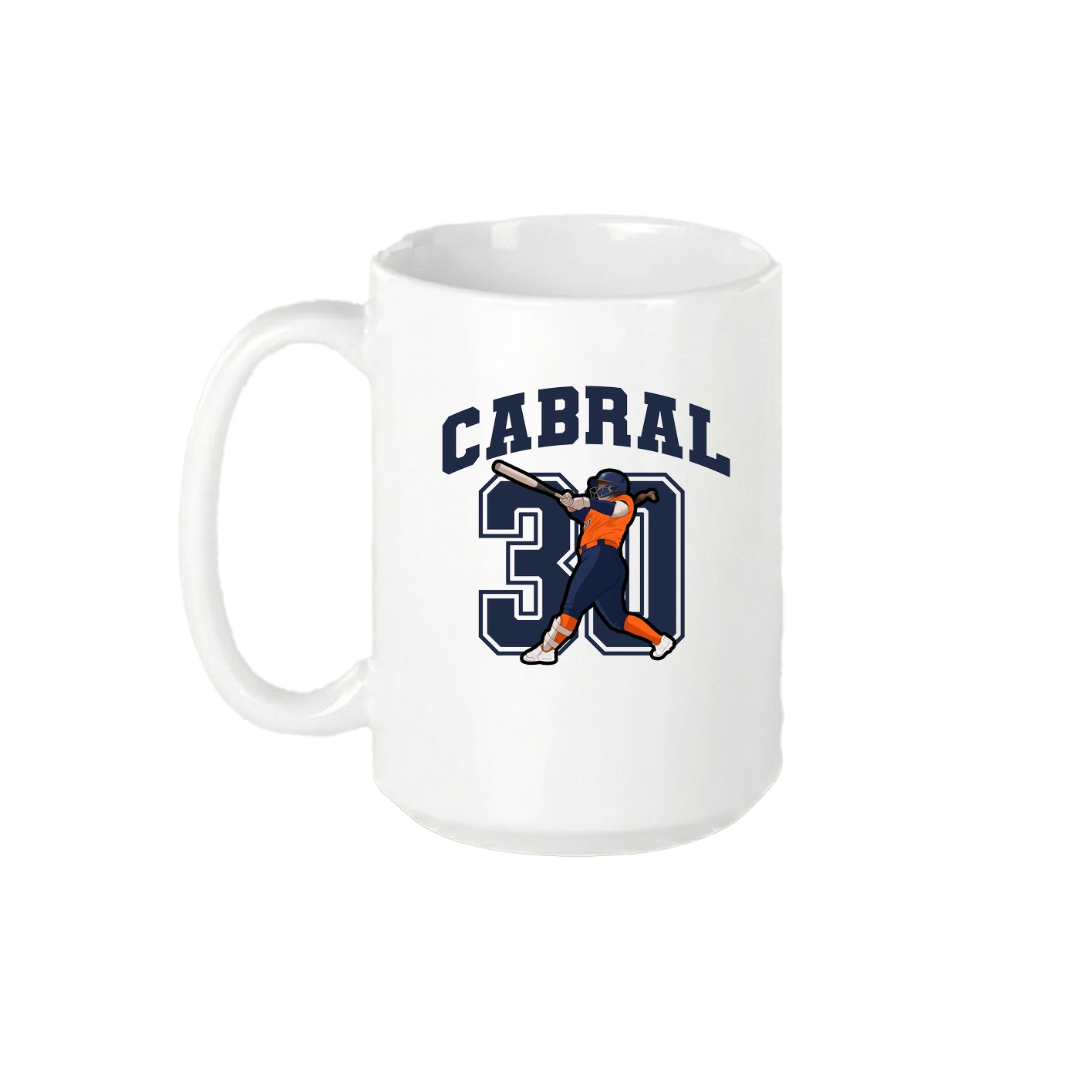 15oz Coffee Mug — Number in White