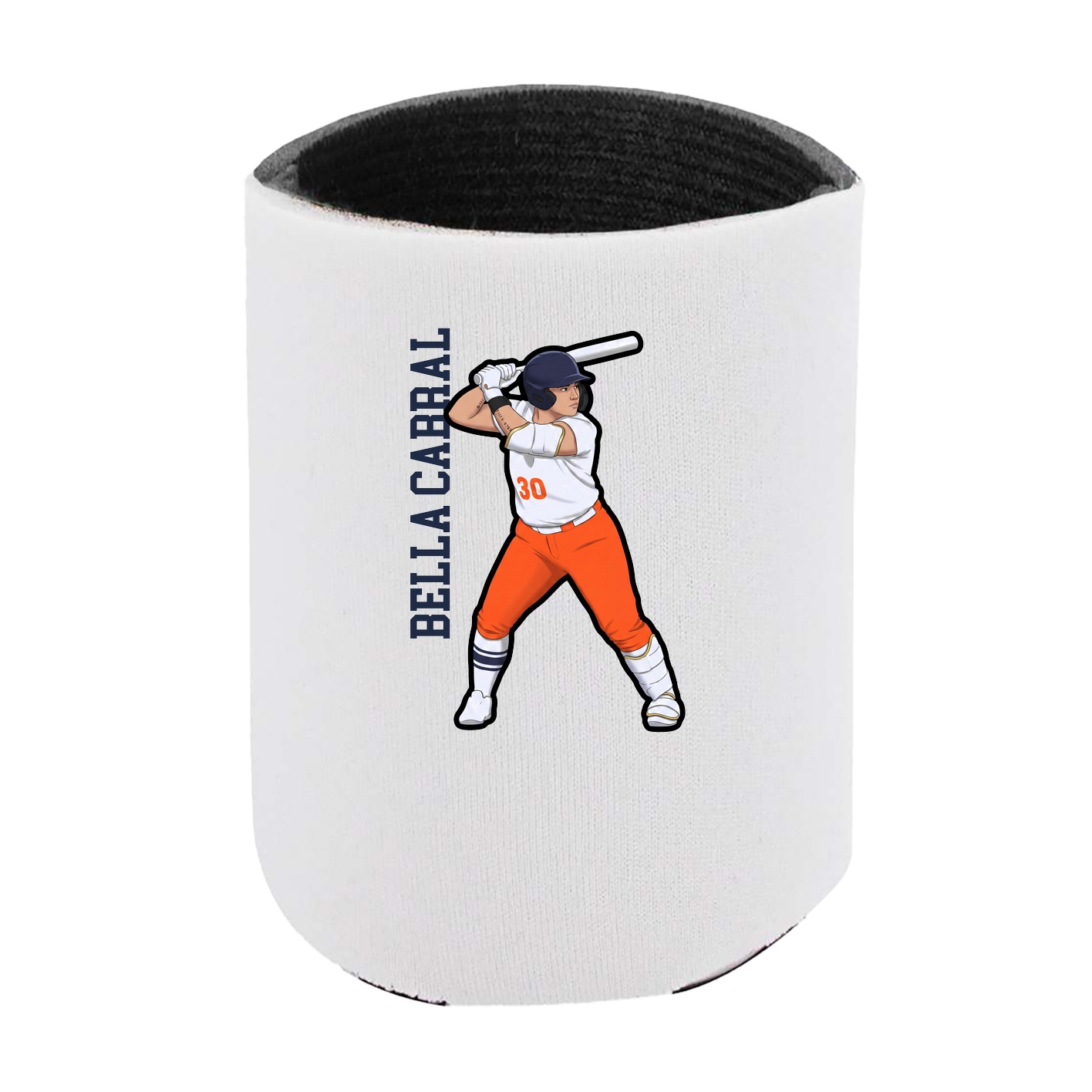 Can Holder — Name Vertical in White