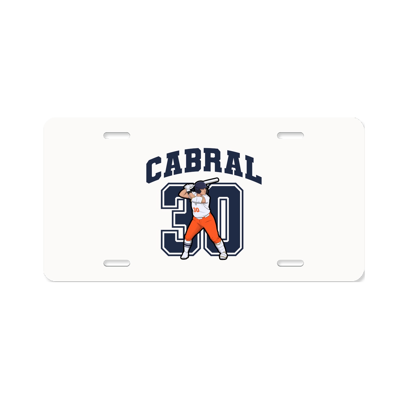 License Plate — Number in Classic