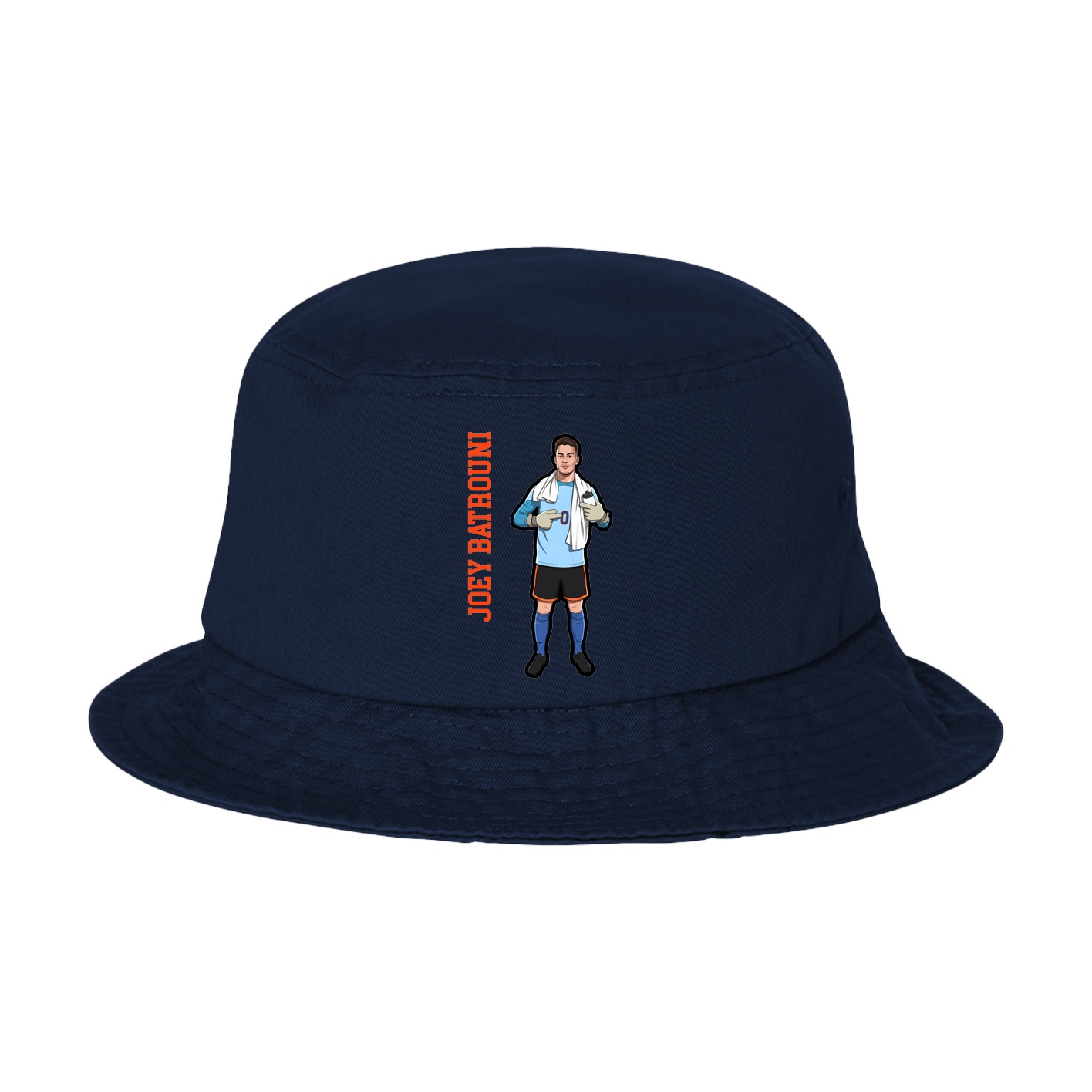 Bucket Cap — Name Vertical in Navy