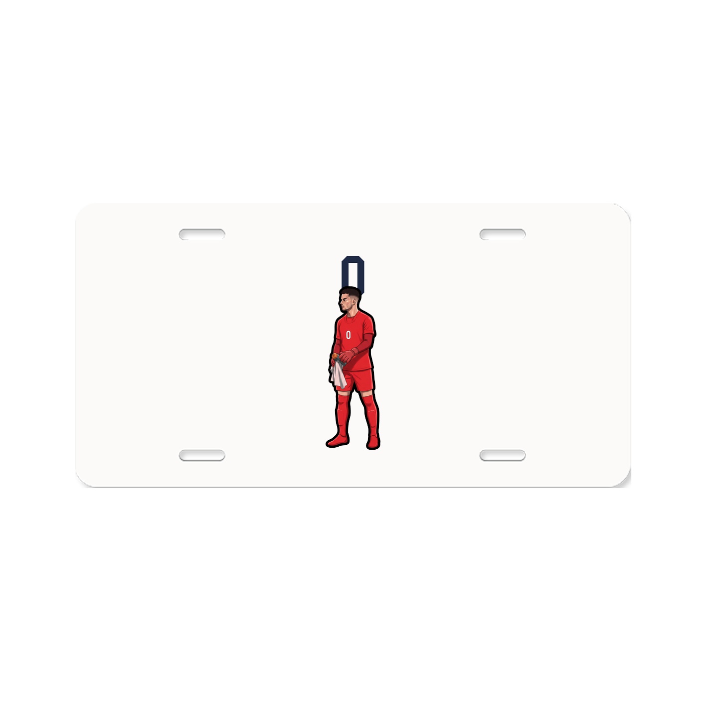 License Plate — Number Top in Classic