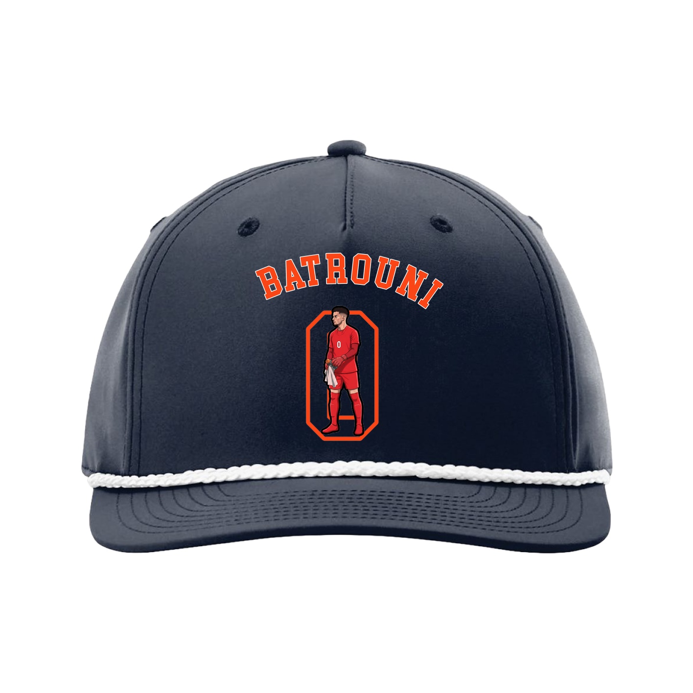 Five-Panel Classic Rope Cap — Shirsey Arch in Navy