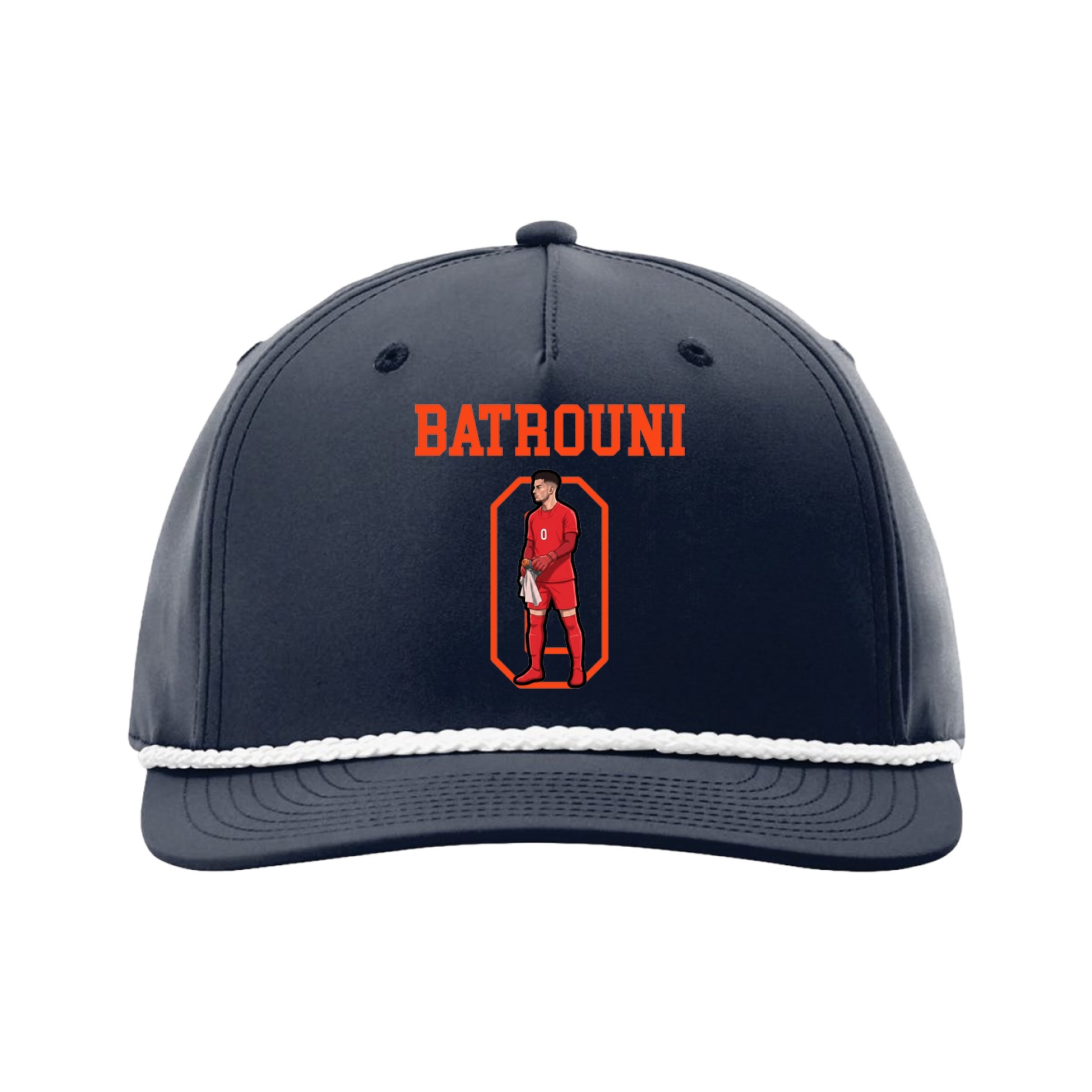 Five-Panel Classic Rope Cap — Shirsey in Navy