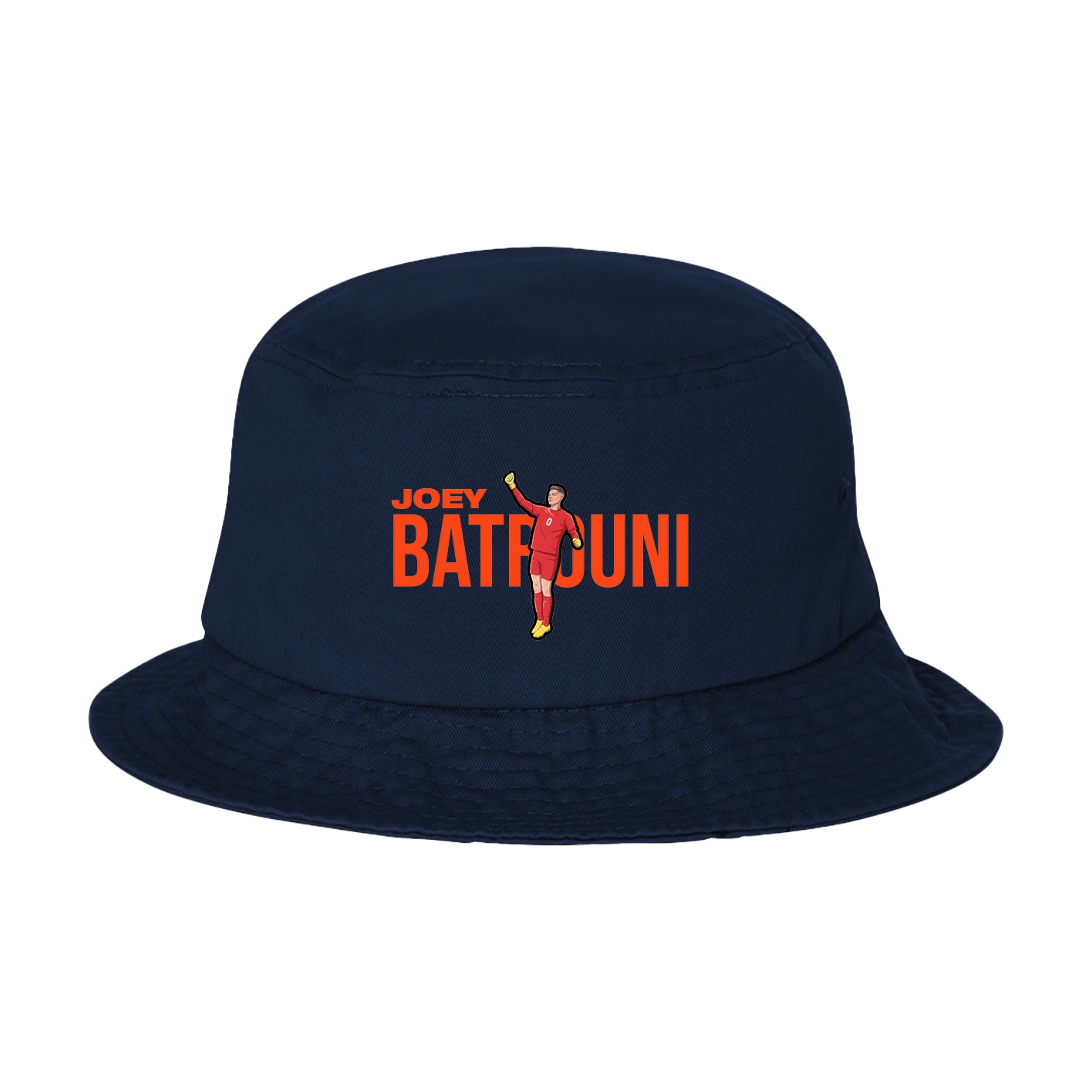 Bucket Cap — Player Name in Navy
