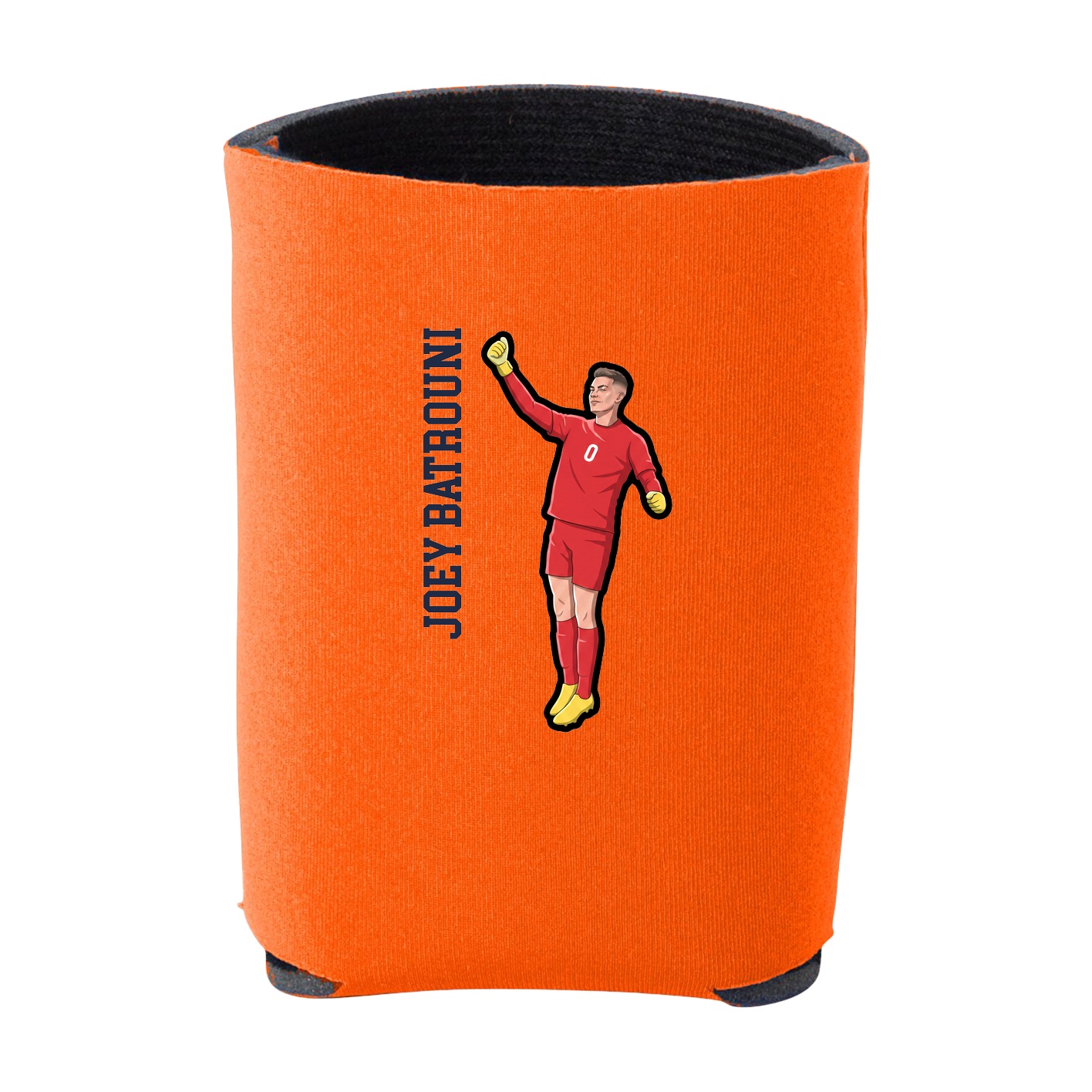 Can Holder — Name Vertical in Orange