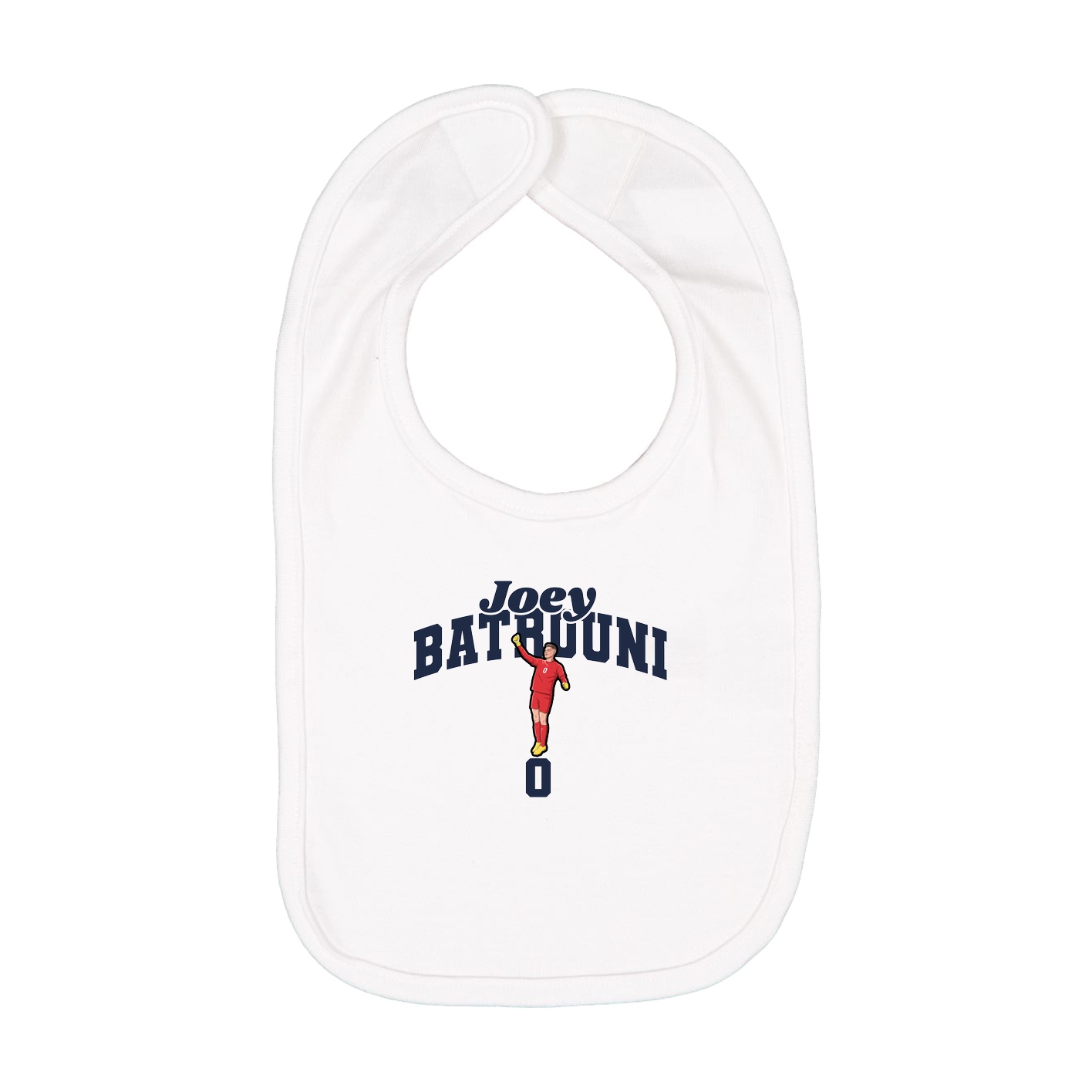 Infant Bib — Signature Arch in White