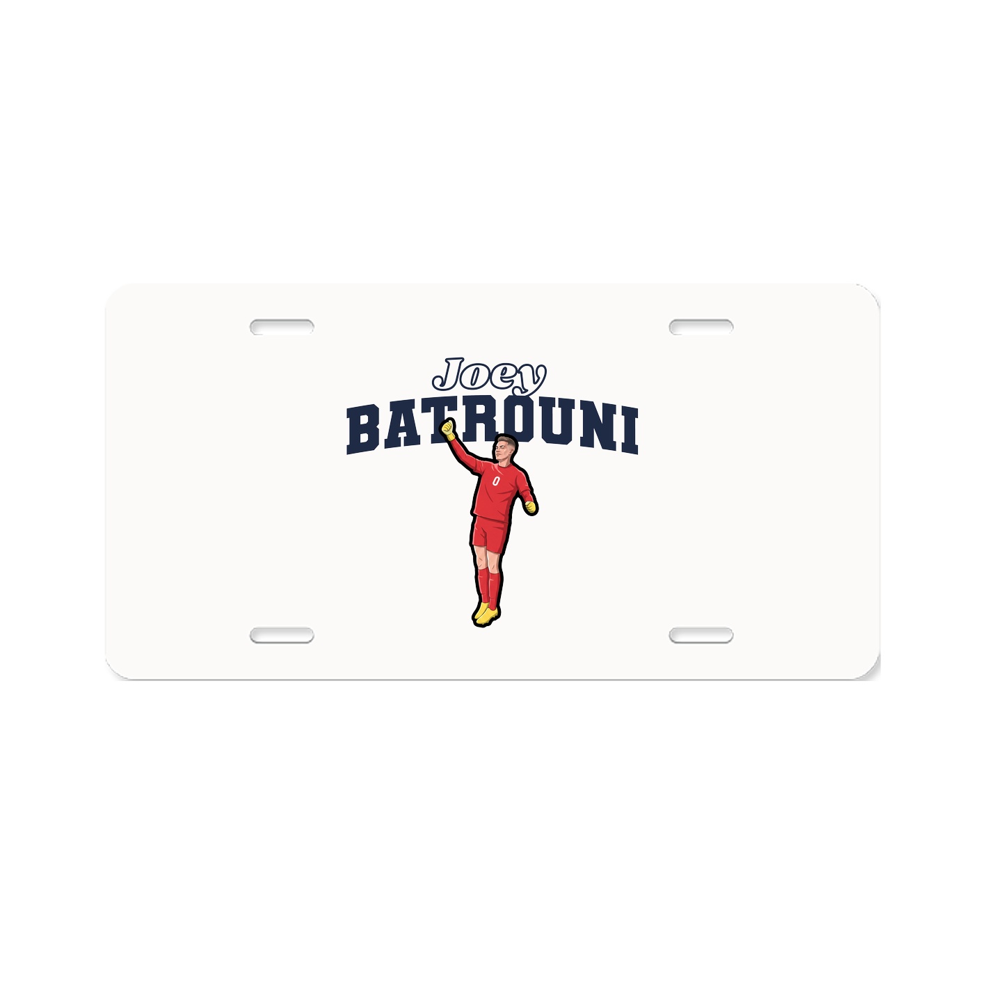License Plate — Name Arch in Classic