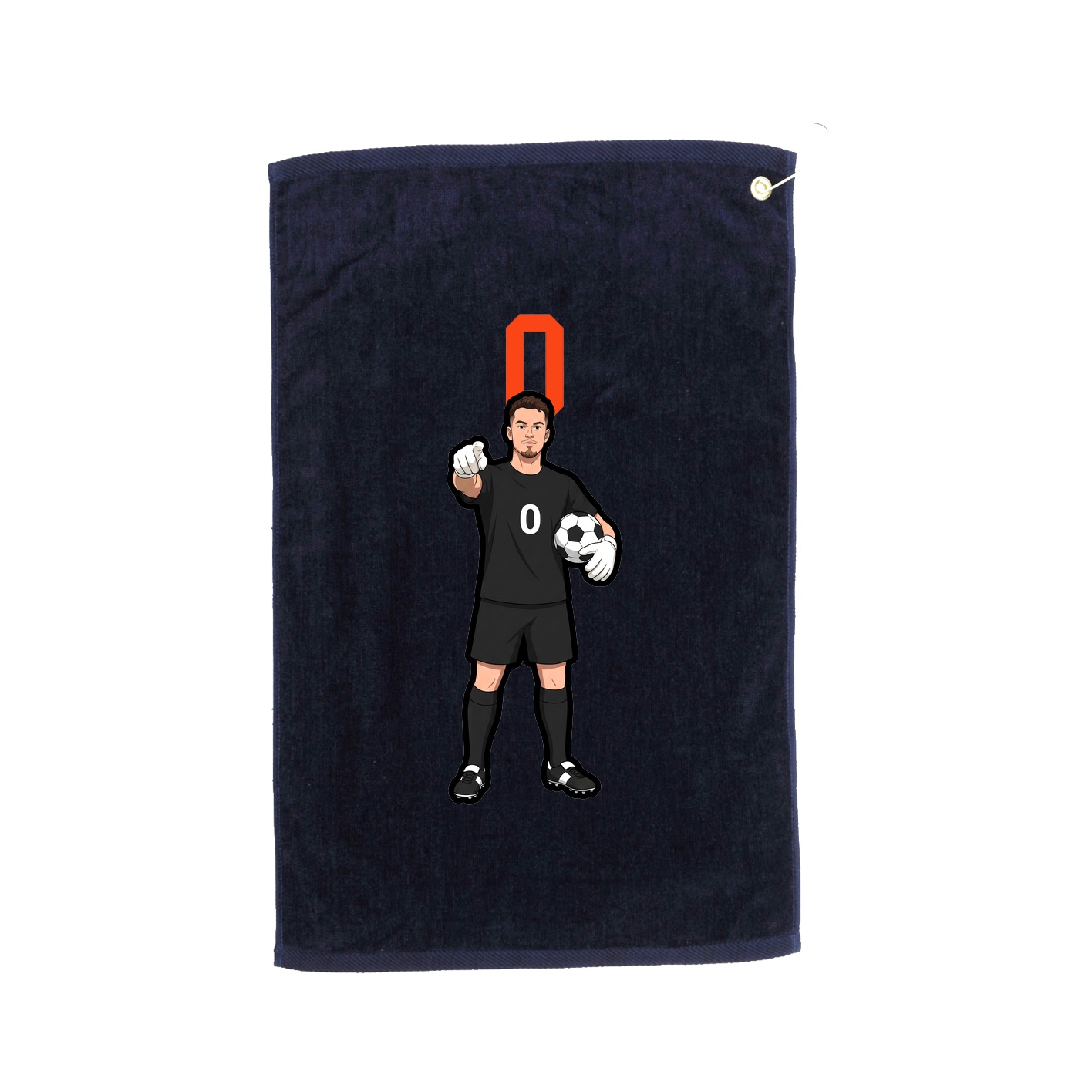 Golf Towel — Number Top in Navy