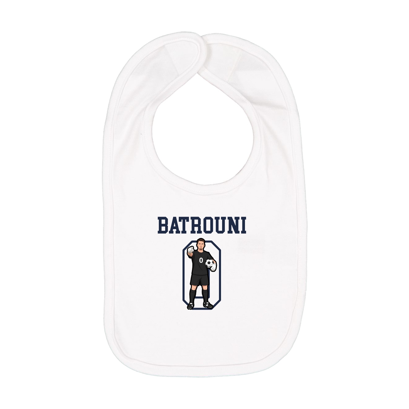Infant Bib — Shirsey in White