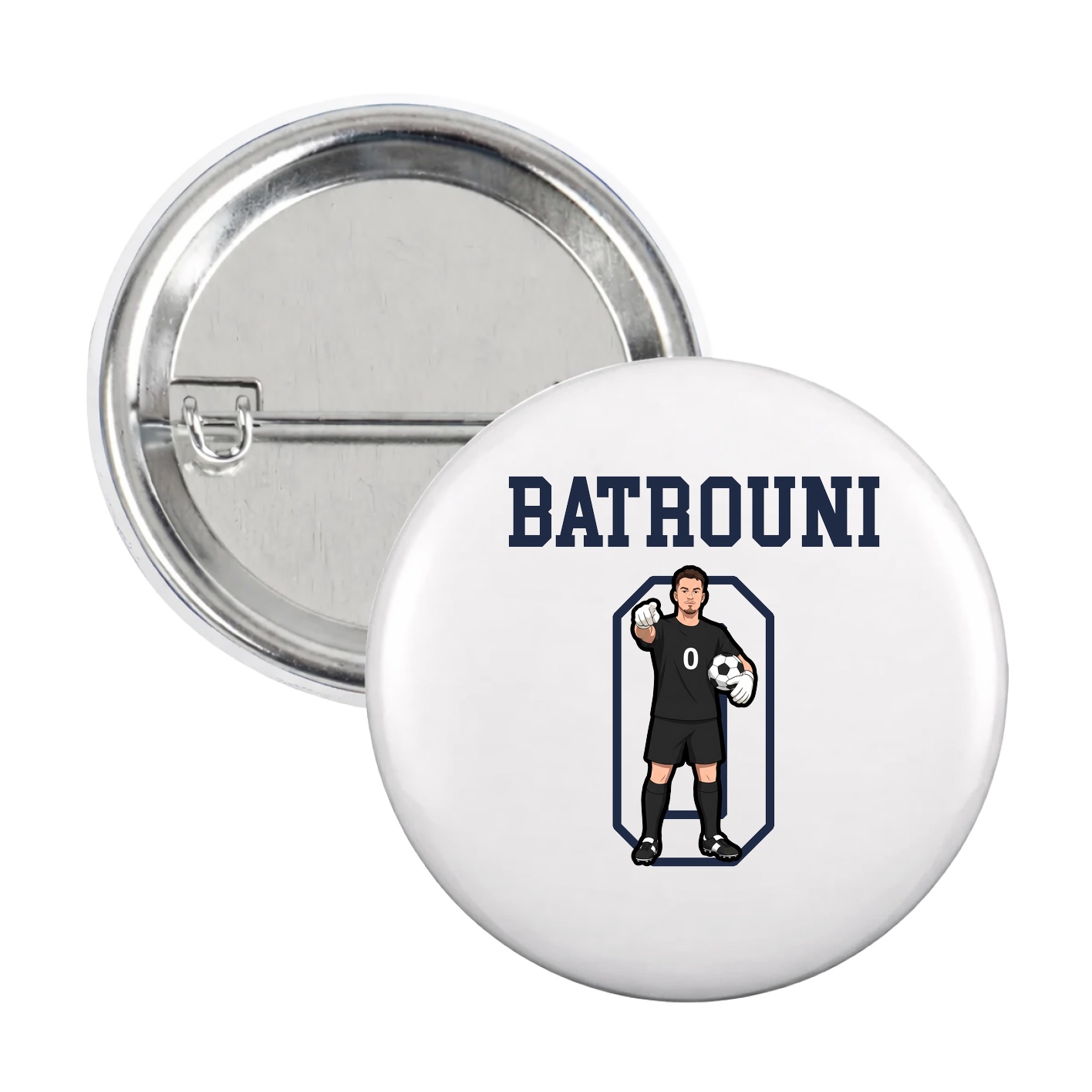 Game Day Button — Shirsey in White