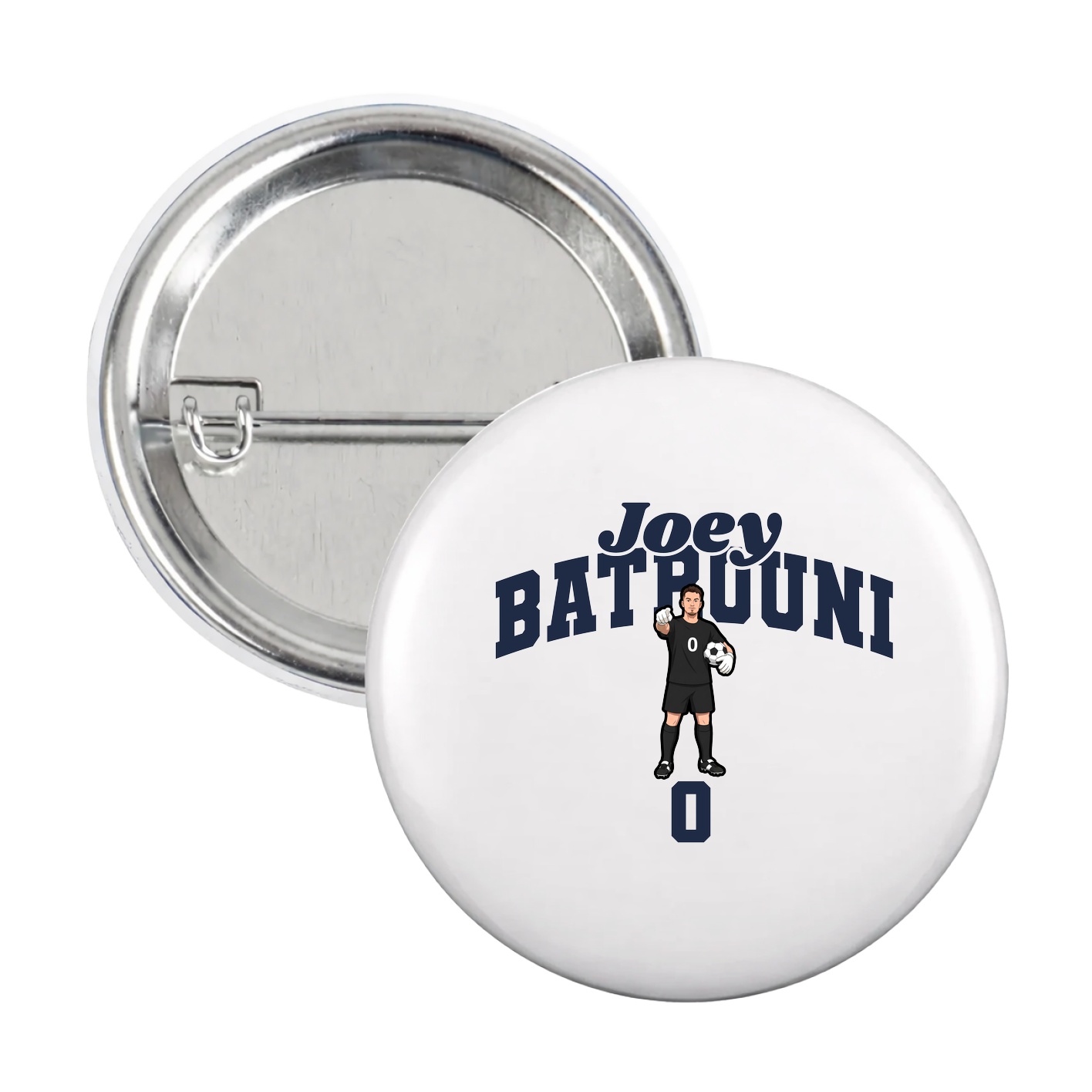Game Day Button — Signature Arch in White