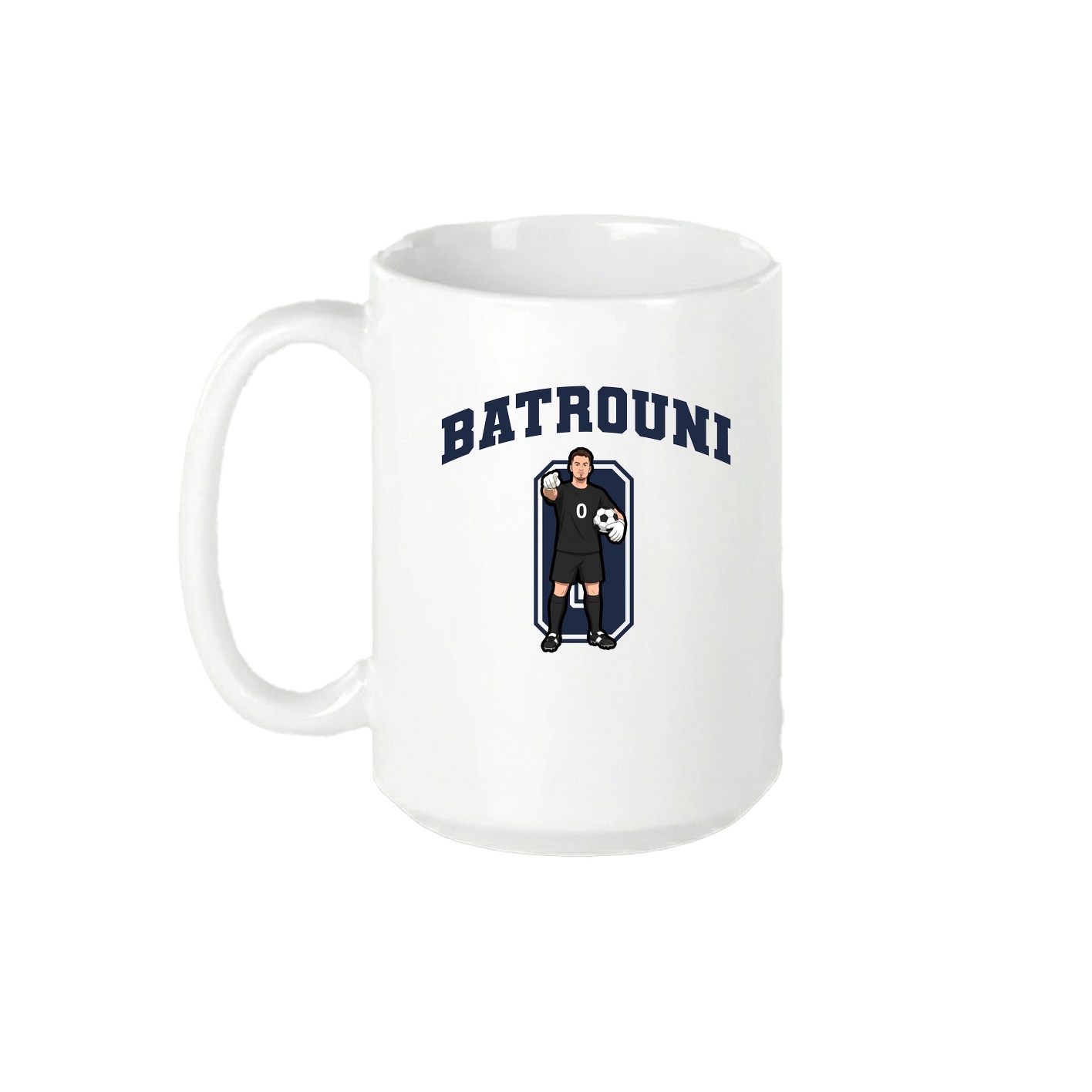 15oz Coffee Mug — Number in White