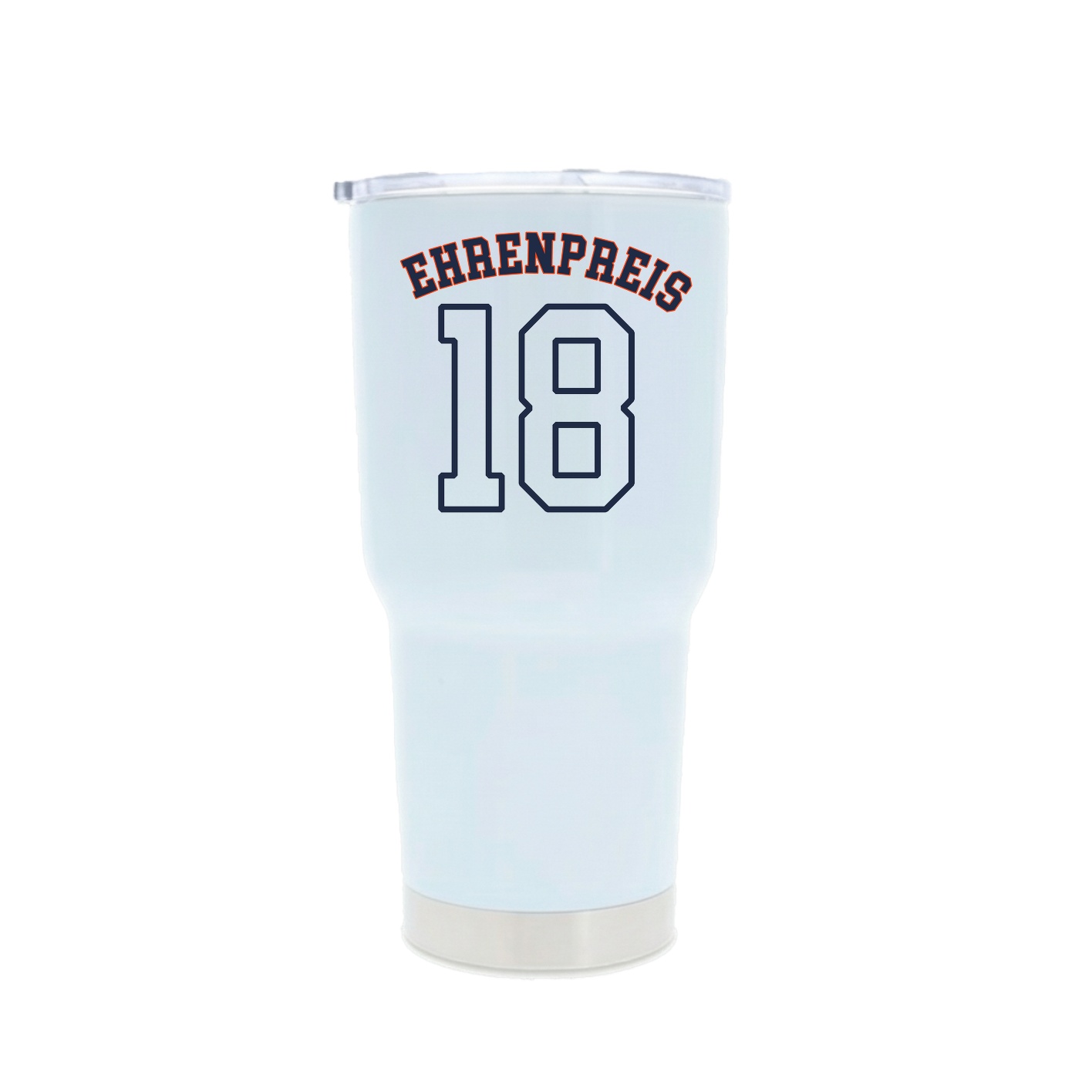 30oz Stainless Steel Tumbler — Shirsey Arch in White