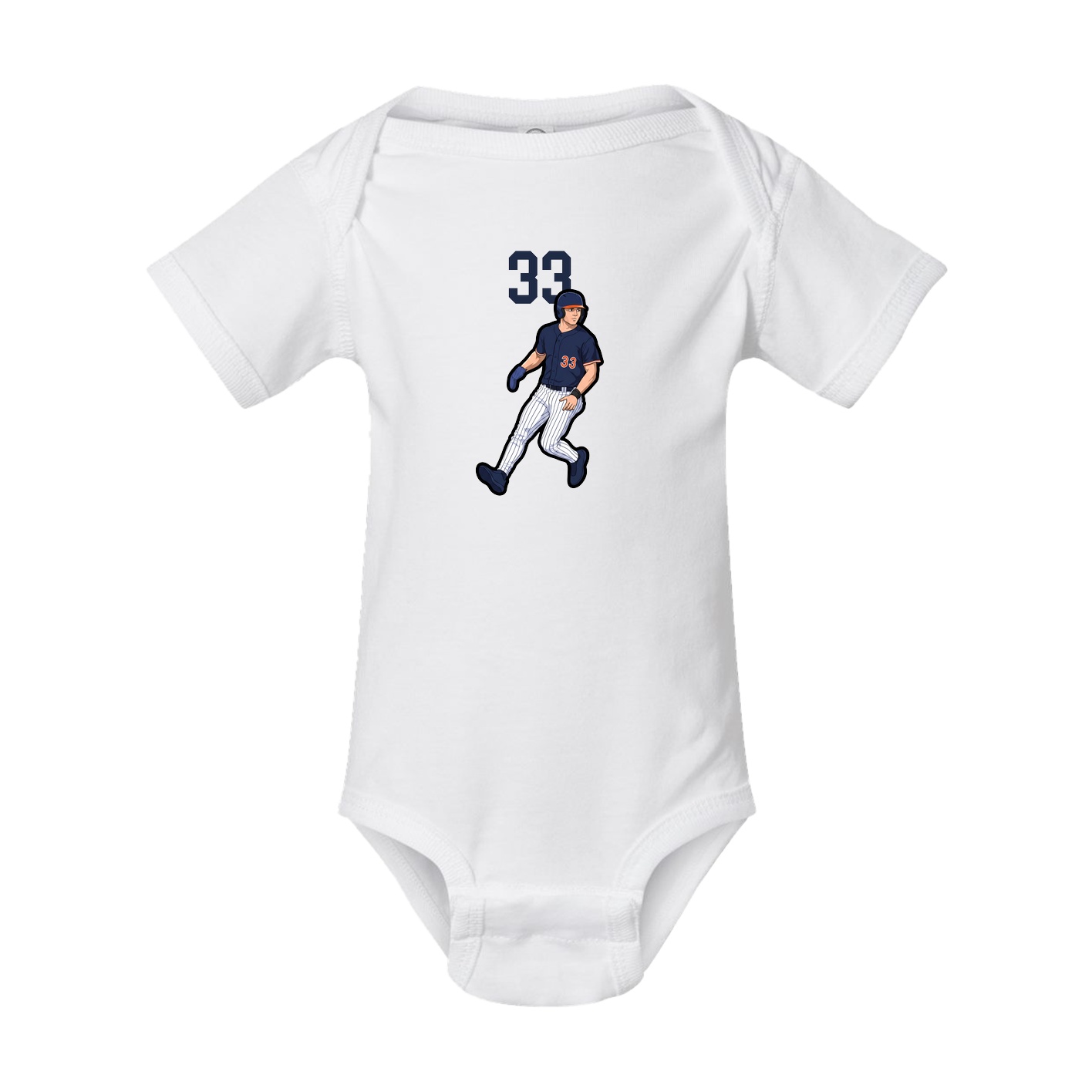 Baby Onesie — Number Top in White