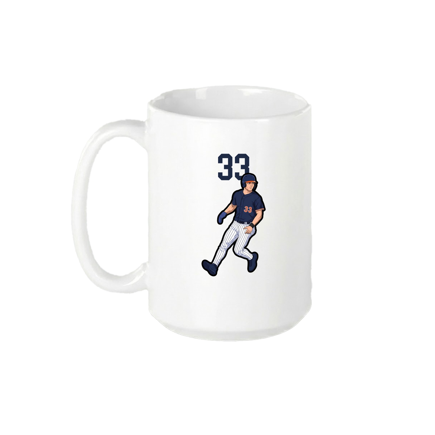 15oz Coffee Mug — Number Top in White