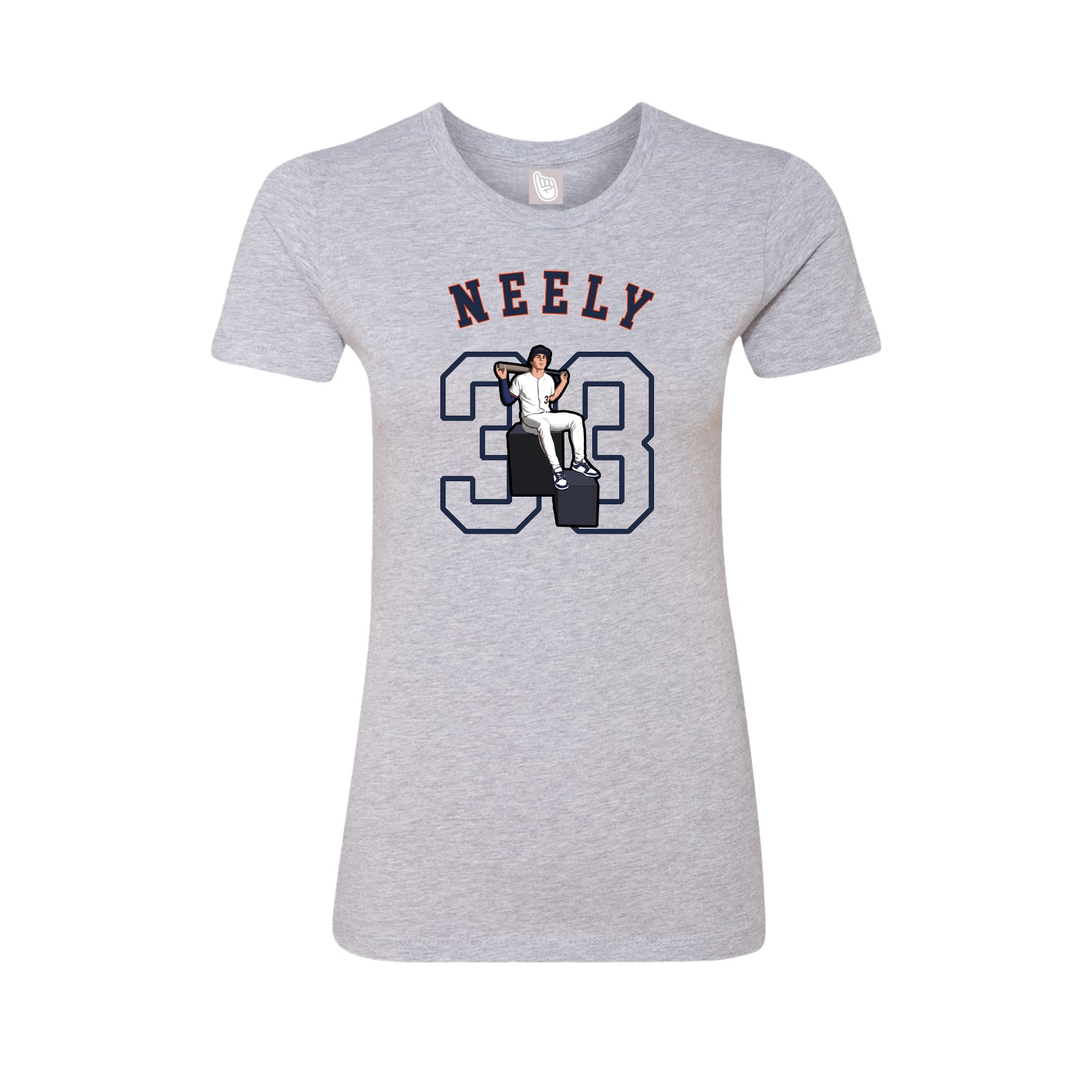 Fitted Women's Tee — Shirsey Arch in Grey