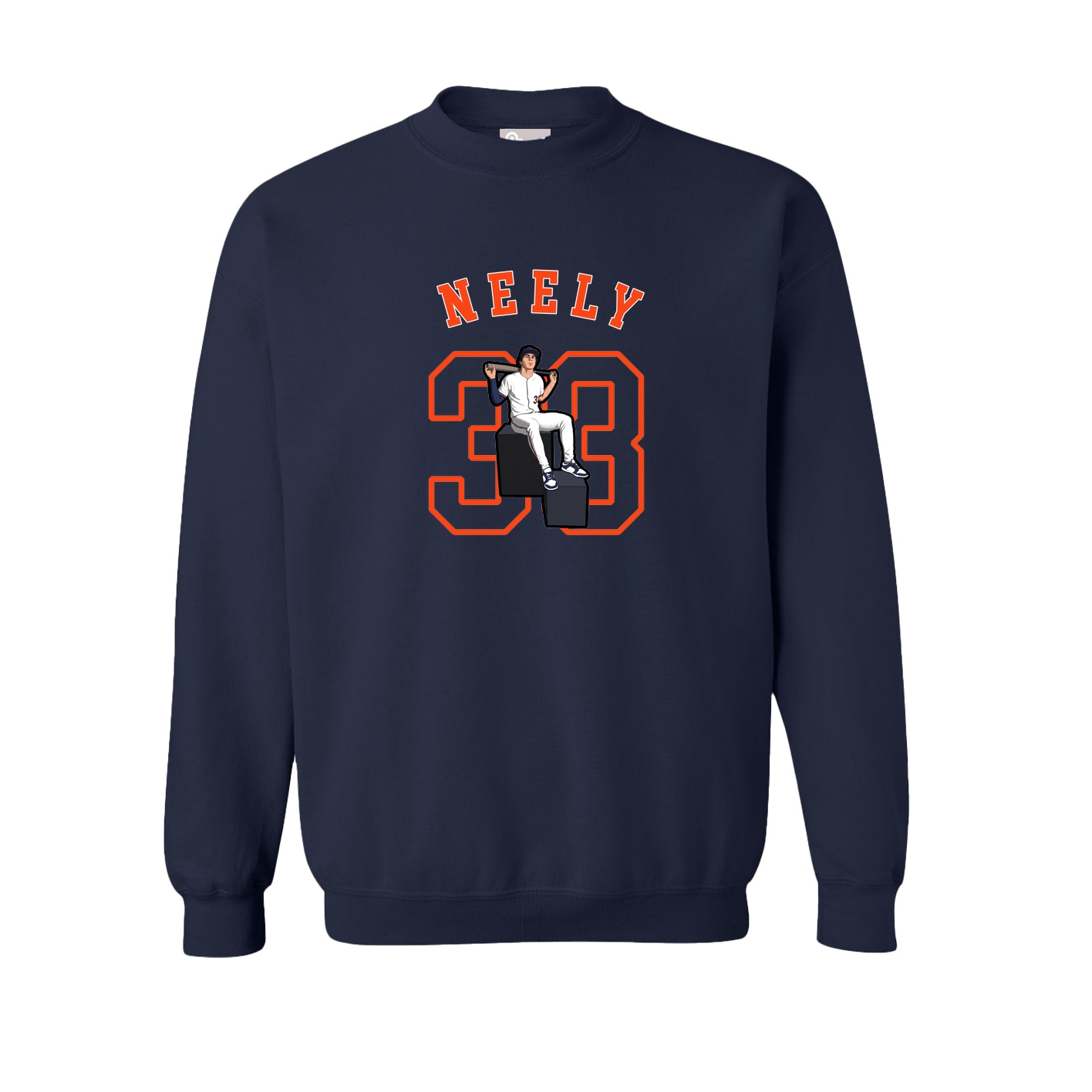 Fleece Crew — Shirsey Arch in Navy
