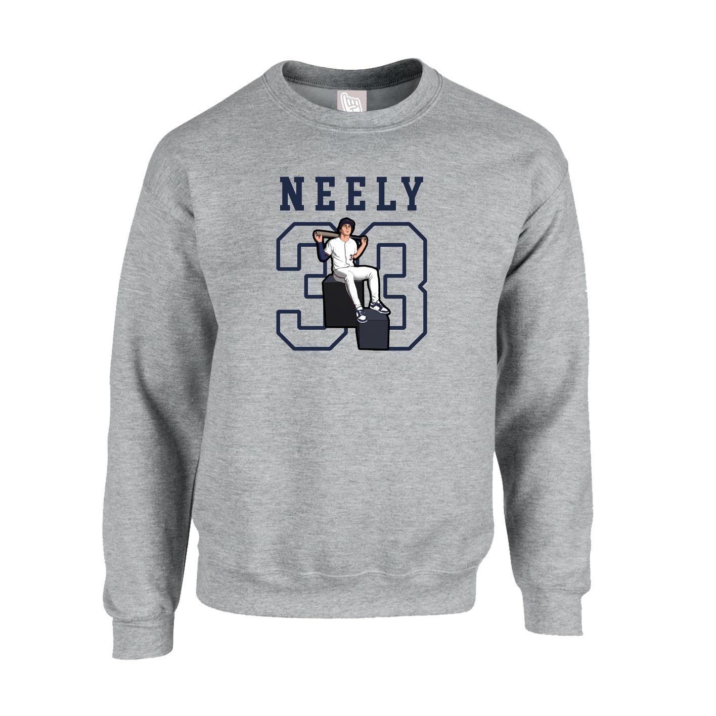 Fleece Crew — Shirsey in Grey