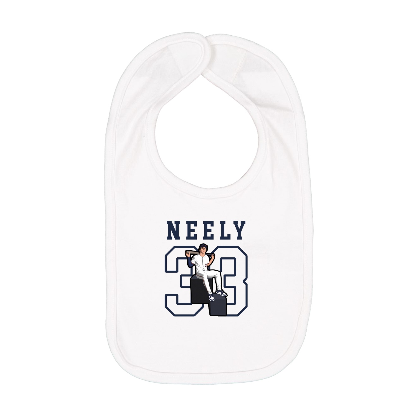 Infant Bib — Shirsey in White