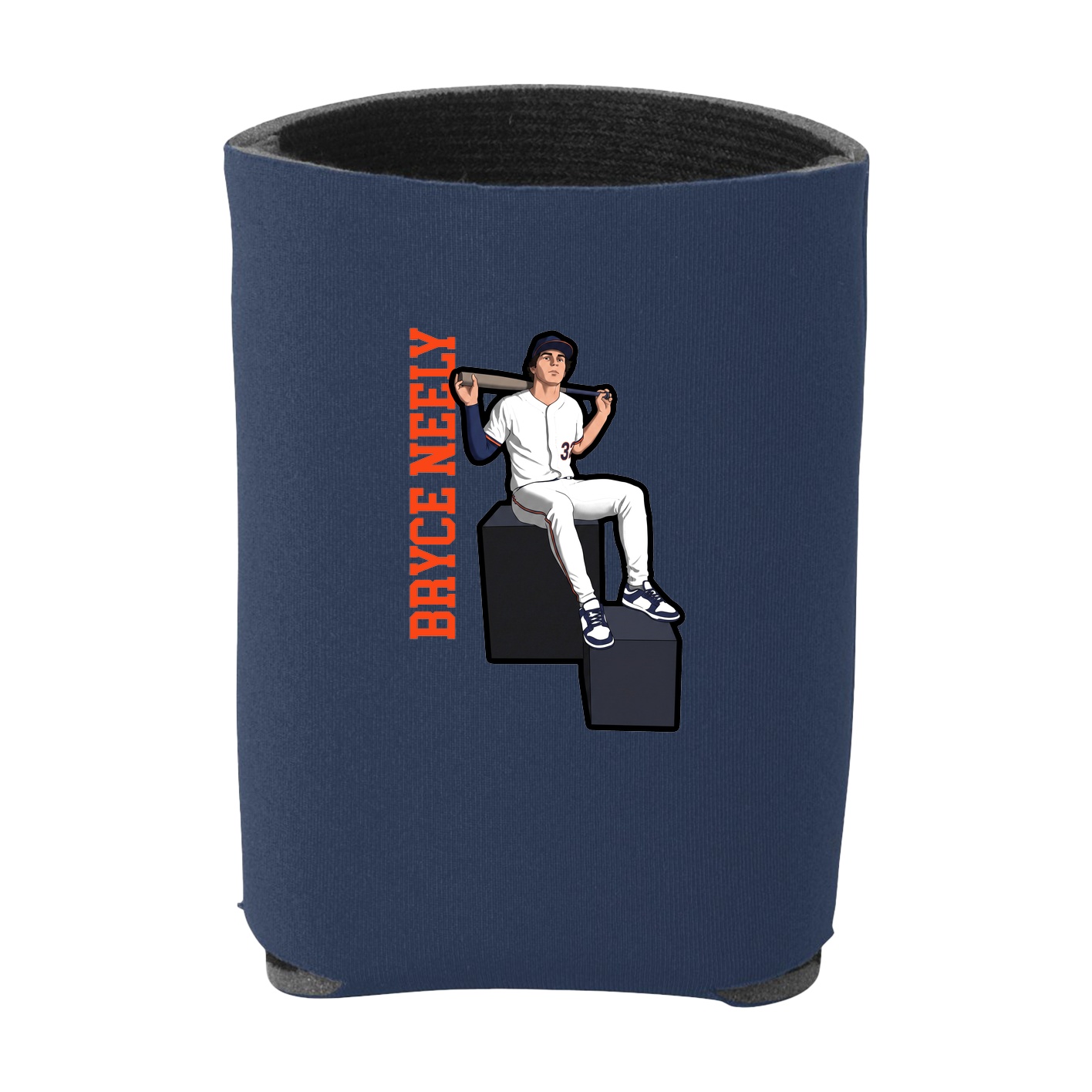 Can Holder — Name Vertical in Navy