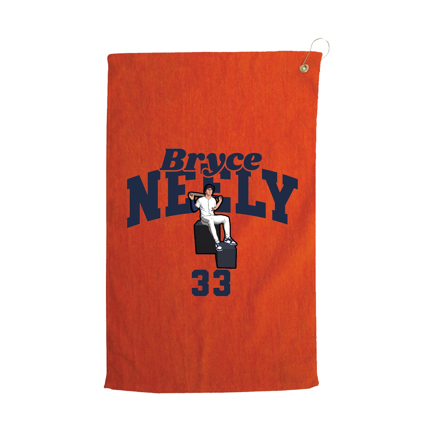 Golf Towel — Signature Arch in Orange
