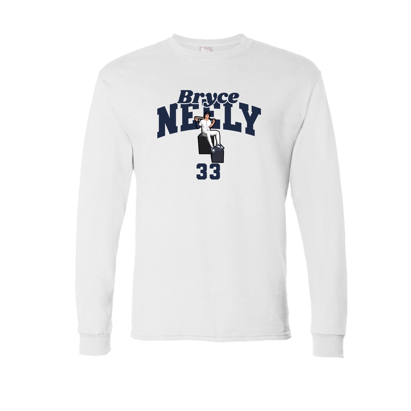 Long Sleeve Tee — Signature Arch in White