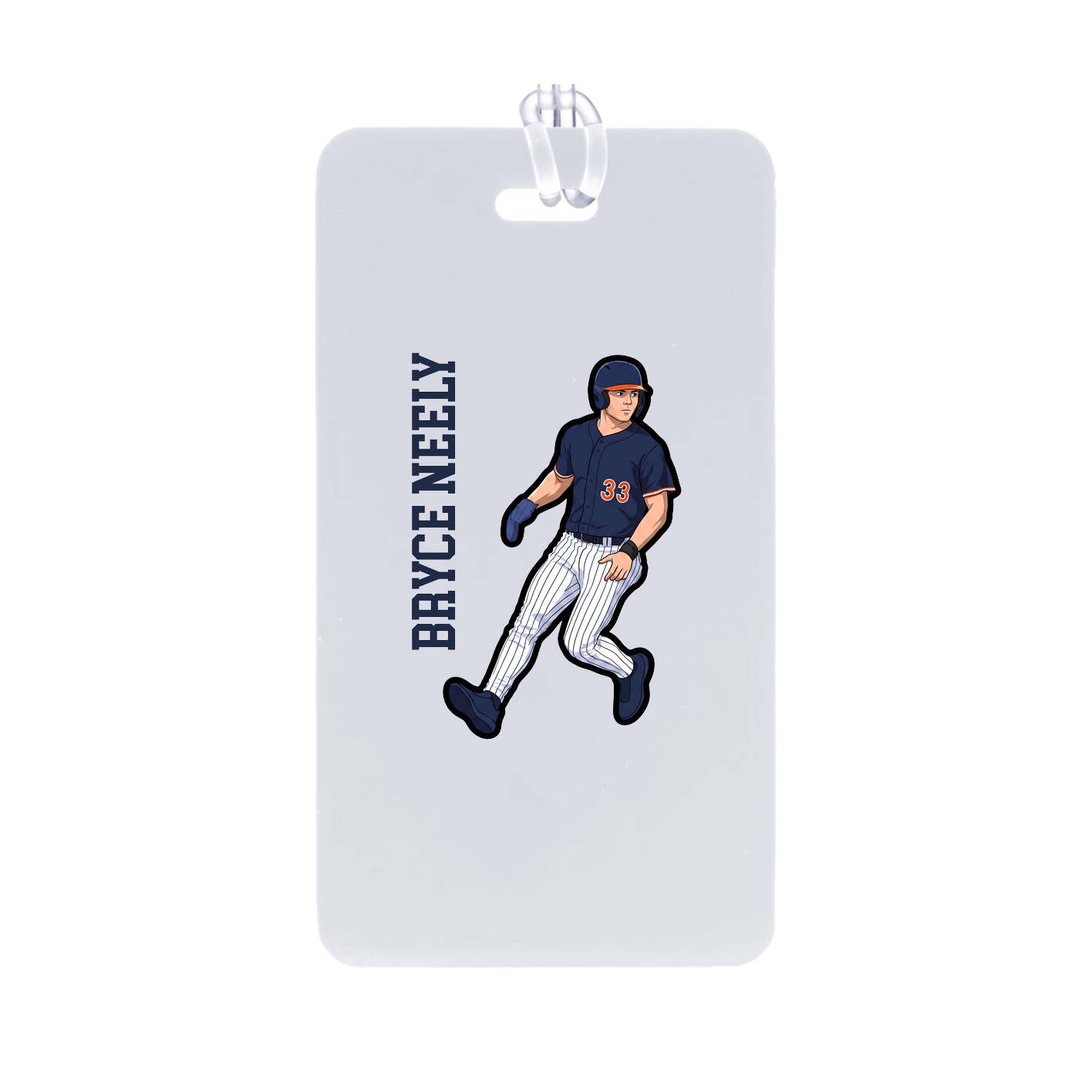 Bag Tag — Name Vertical in Classic