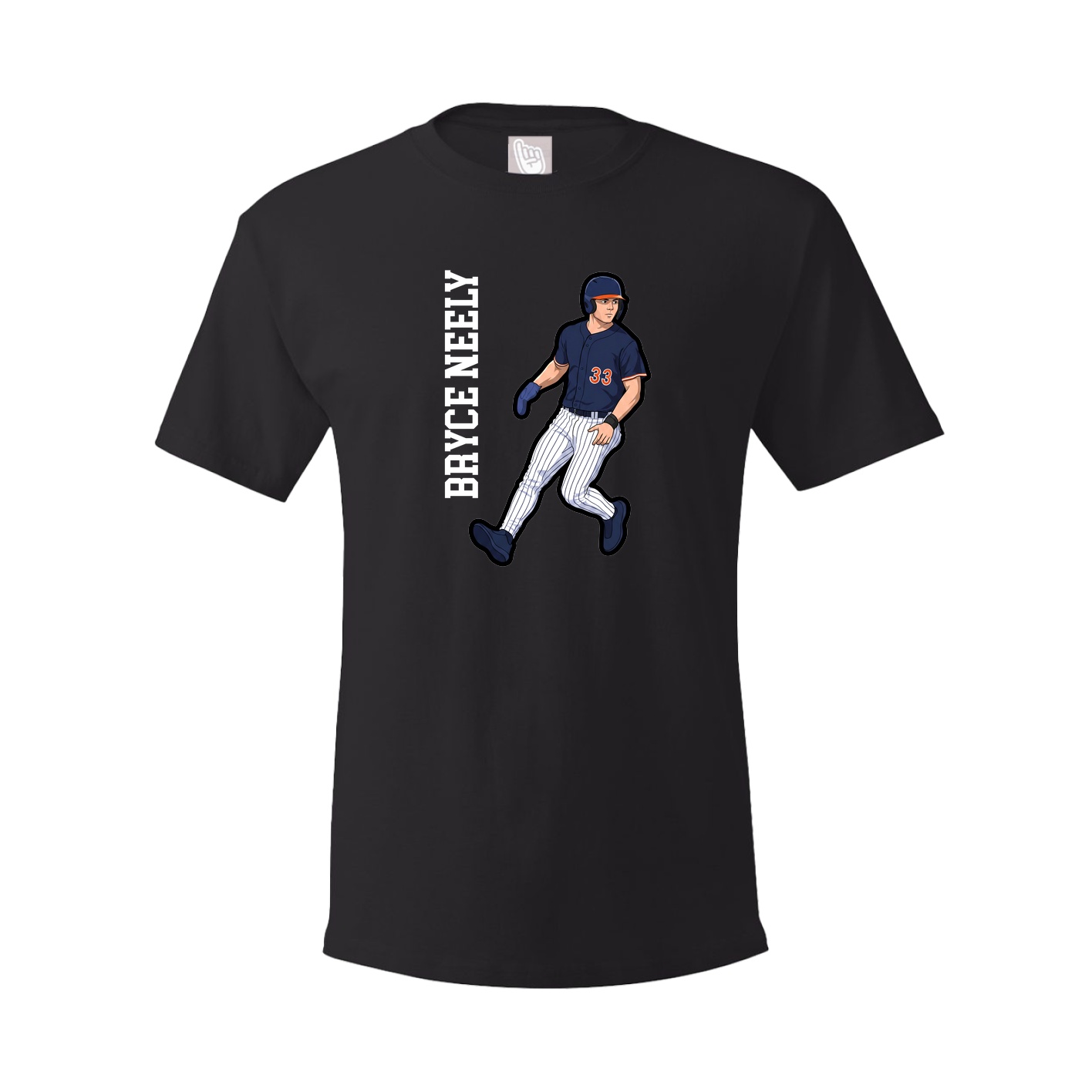 Tee — Name Vertical in Black