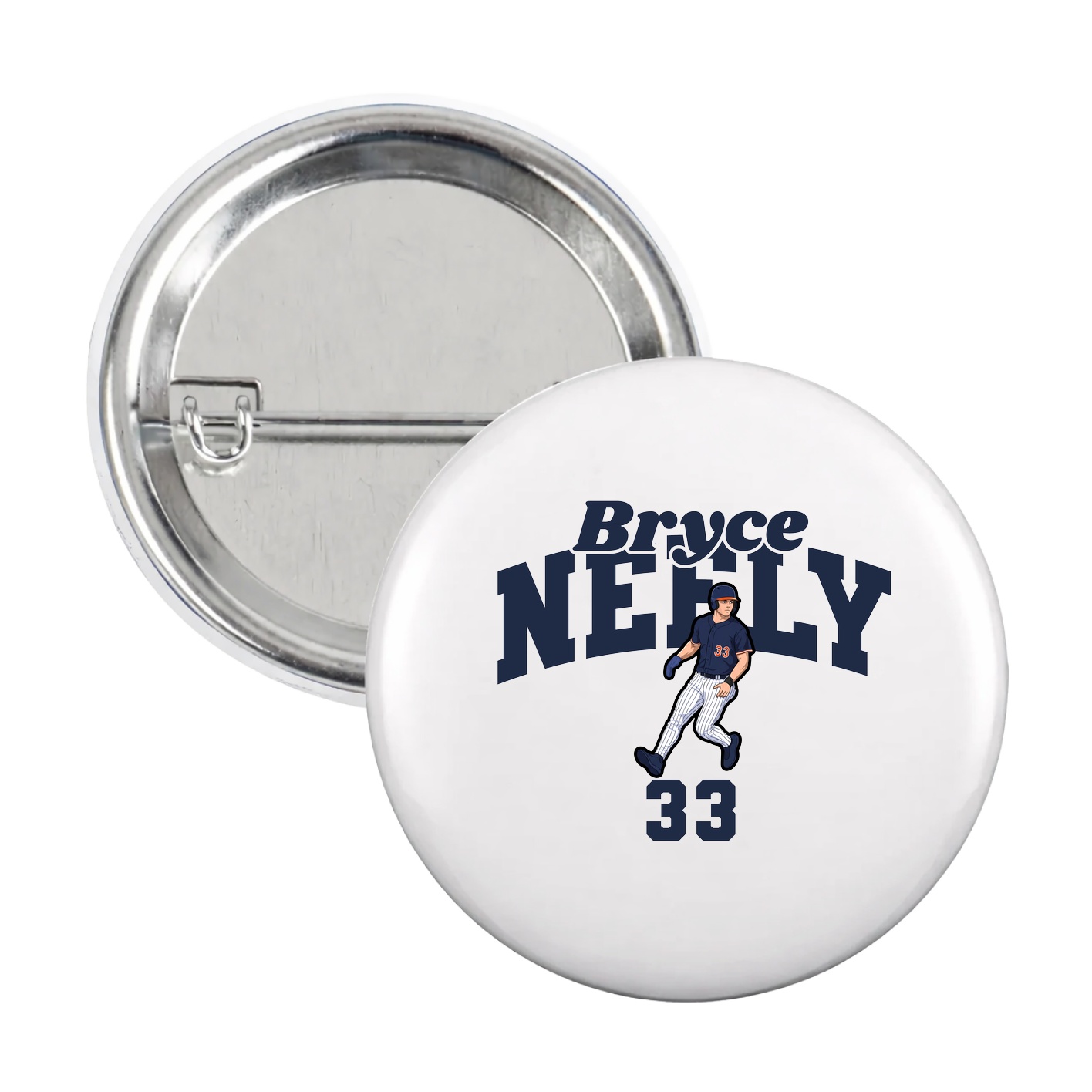 Game Day Button — Signature Arch in White