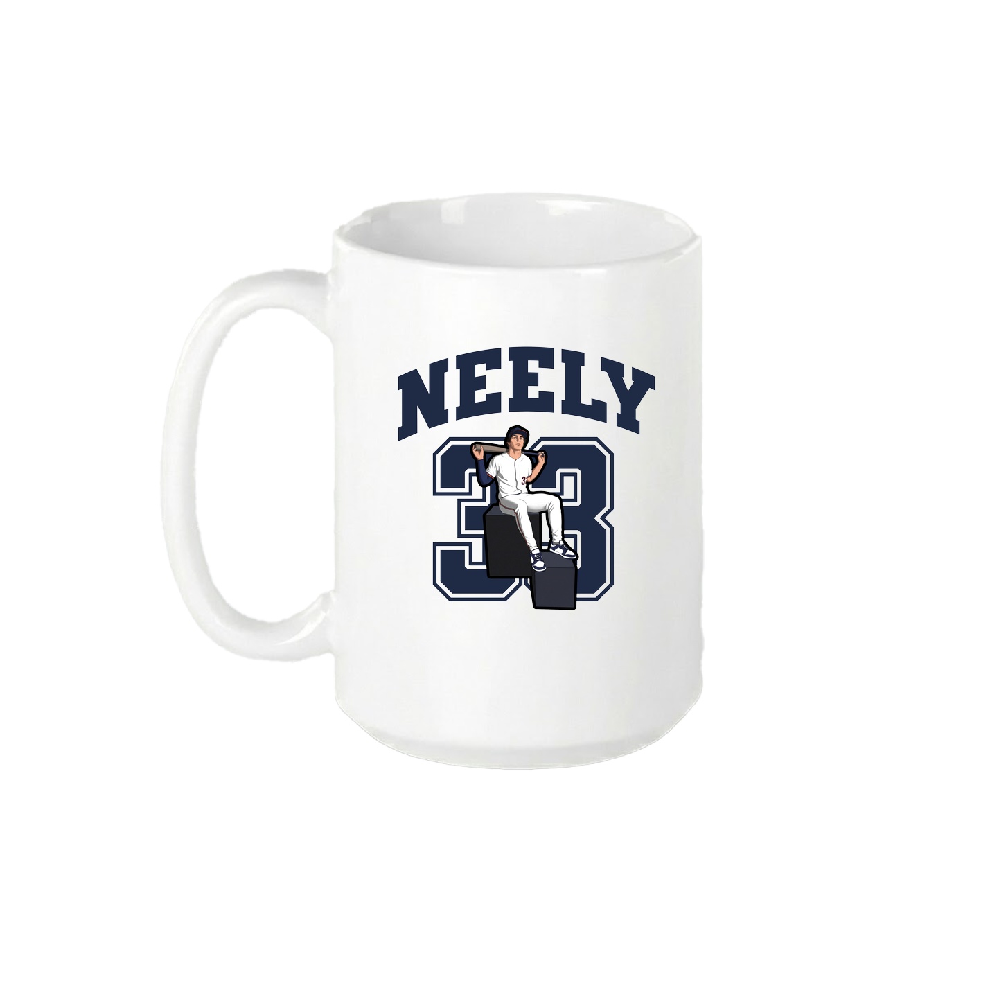 15oz Coffee Mug — Number in White
