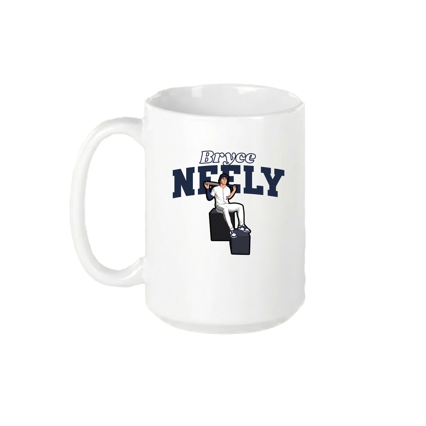 15oz Coffee Mug — Name Arch in White