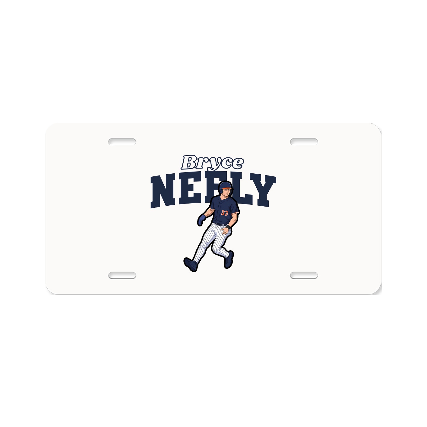 License Plate — Name Arch in Classic
