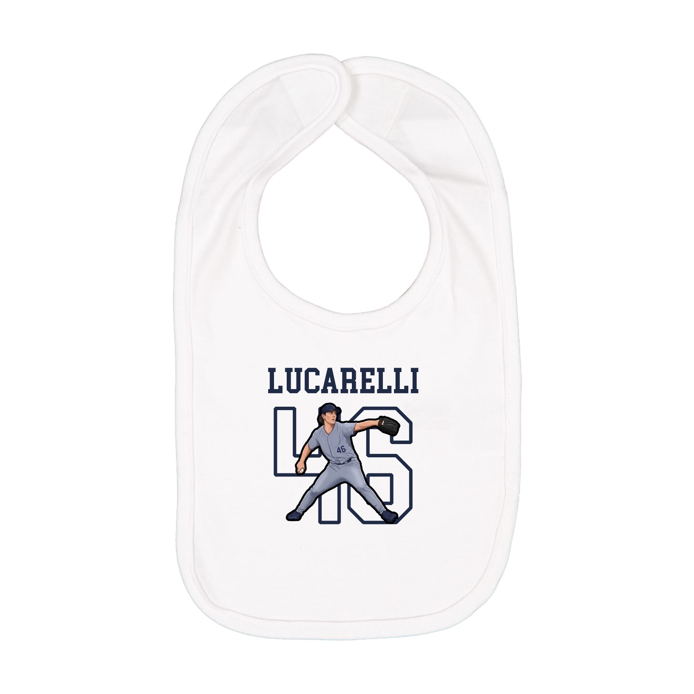Infant Bib — Shirsey in White
