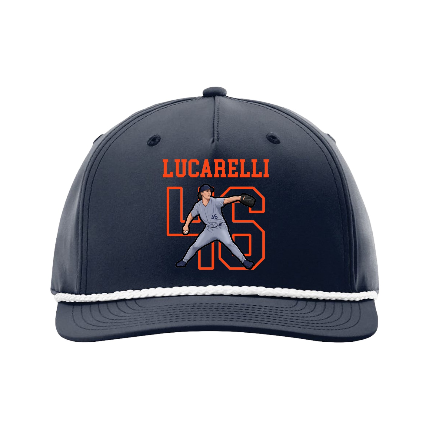 Five-Panel Classic Rope Cap — Shirsey in Navy