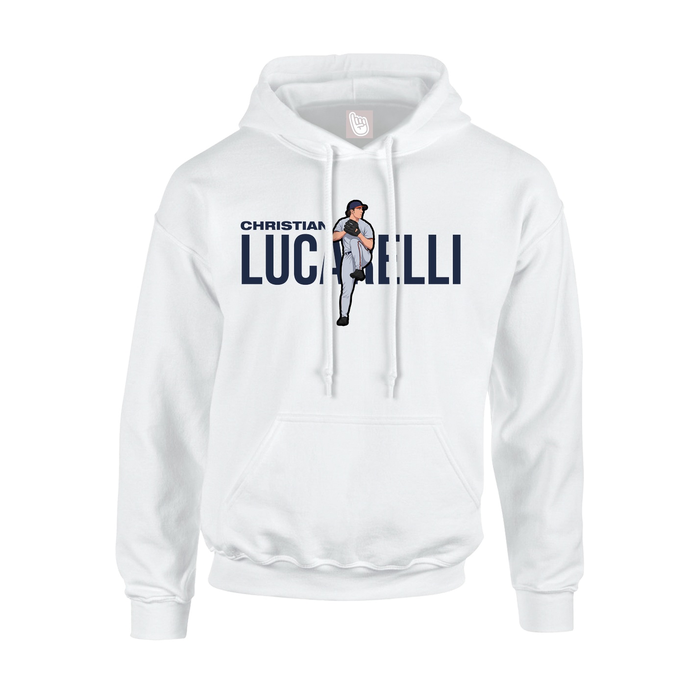 Hoodie — Player Name in White