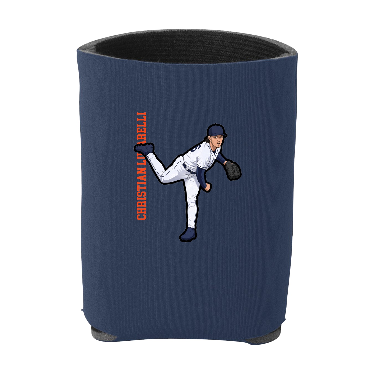 Can Holder — Name Vertical in Navy
