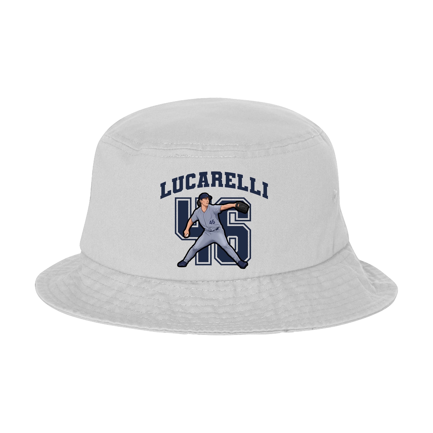 Bucket Cap — Number in White