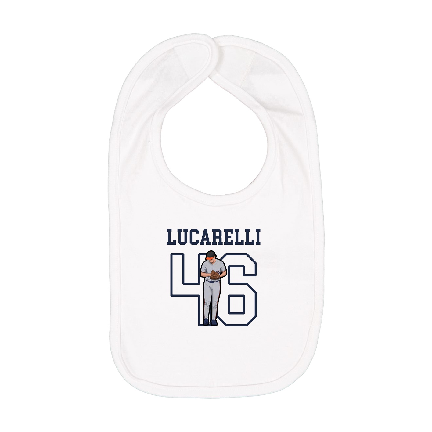 Infant Bib — Shirsey in White
